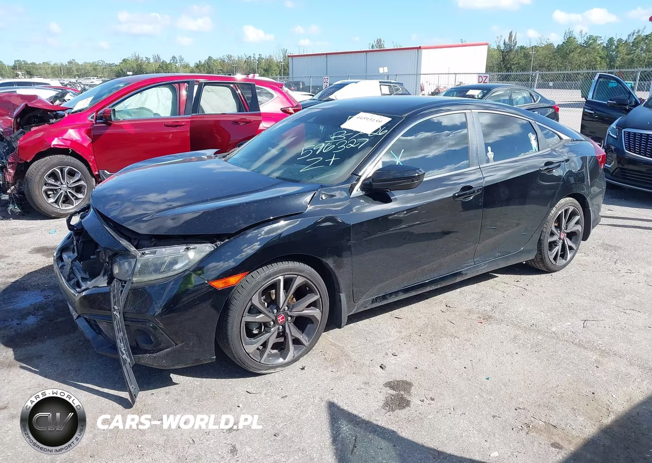 2019 Honda Civic Sport VIN:2HGFC2F83KH596327 - 2