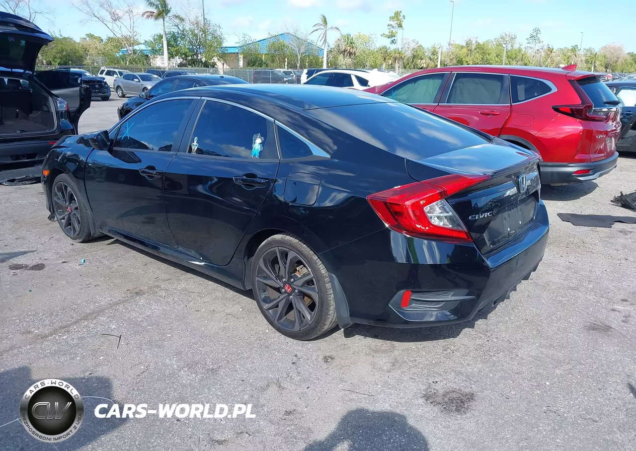 2019 Honda Civic Sport VIN:2HGFC2F83KH596327 - 3