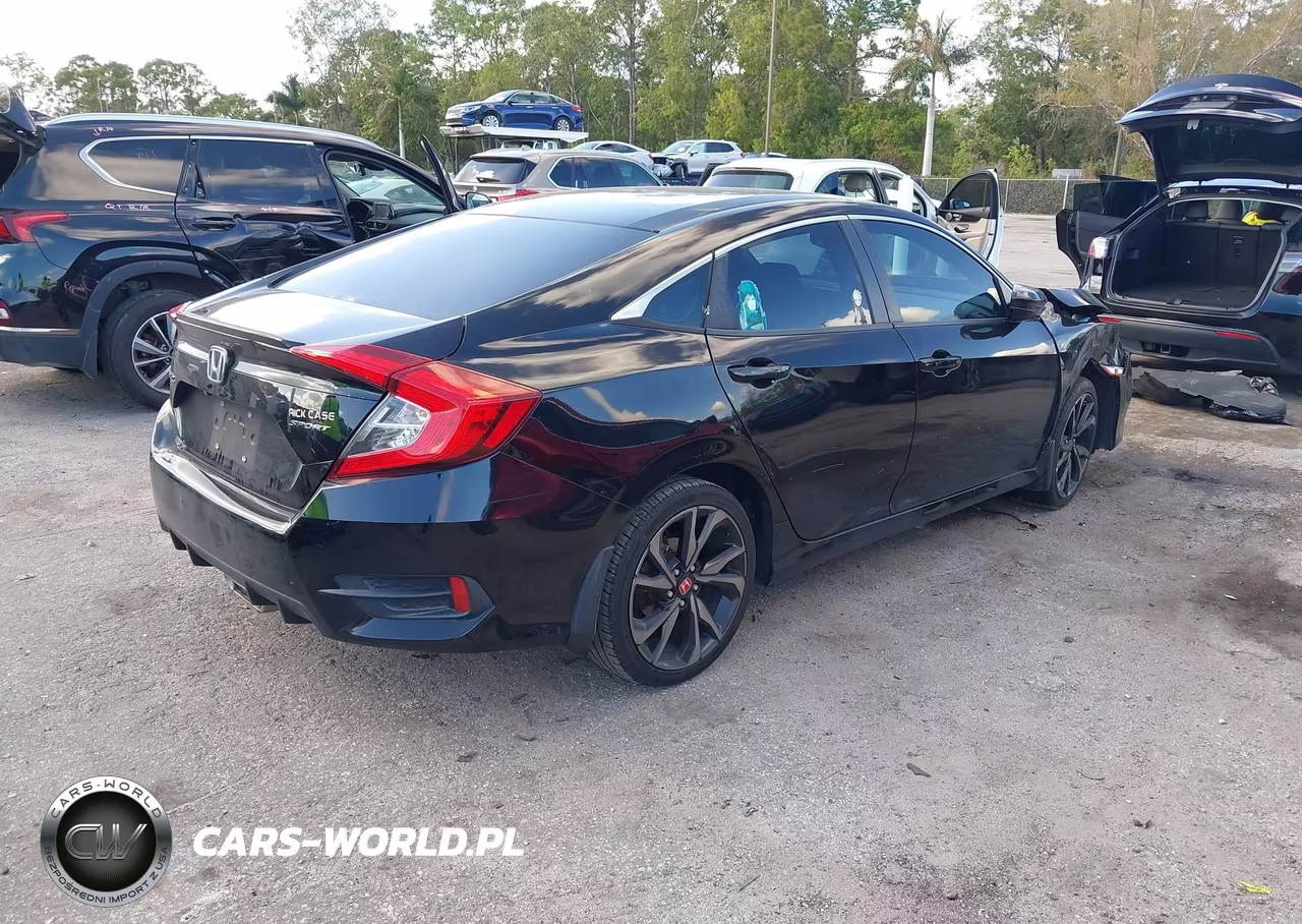 2019 Honda Civic Sport VIN:2HGFC2F83KH596327 - 4