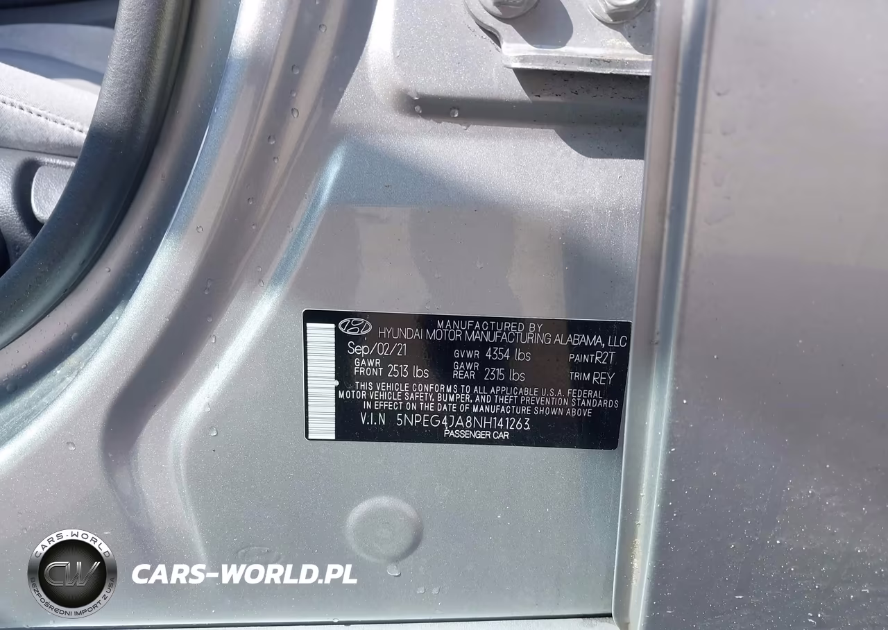 2022 Hyundai Sonata Se VIN:5NPEG4JA8NH141263 - 9