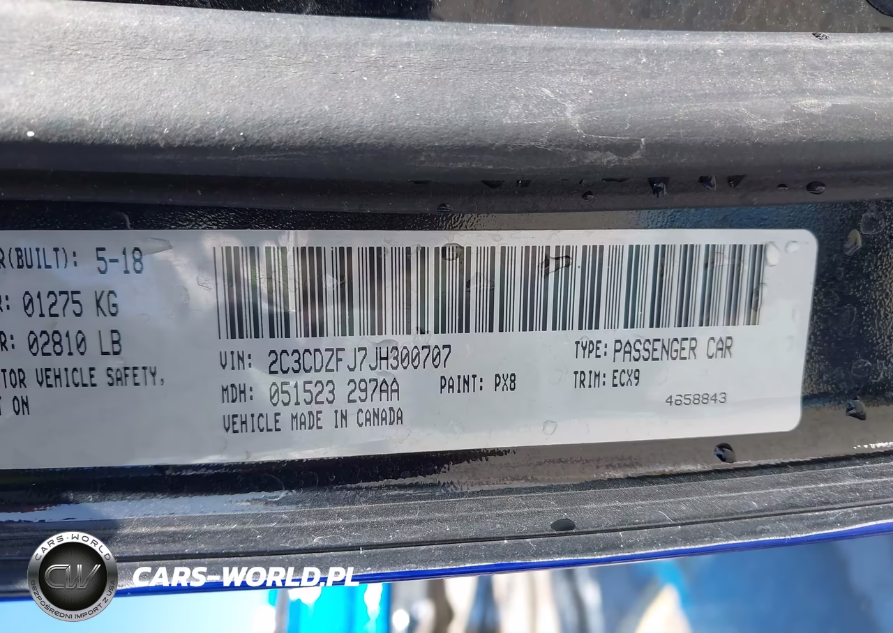 2018 Dodge Challenger R-T Scat Pack VIN:2C3CDZFJ7JH300707 - 9