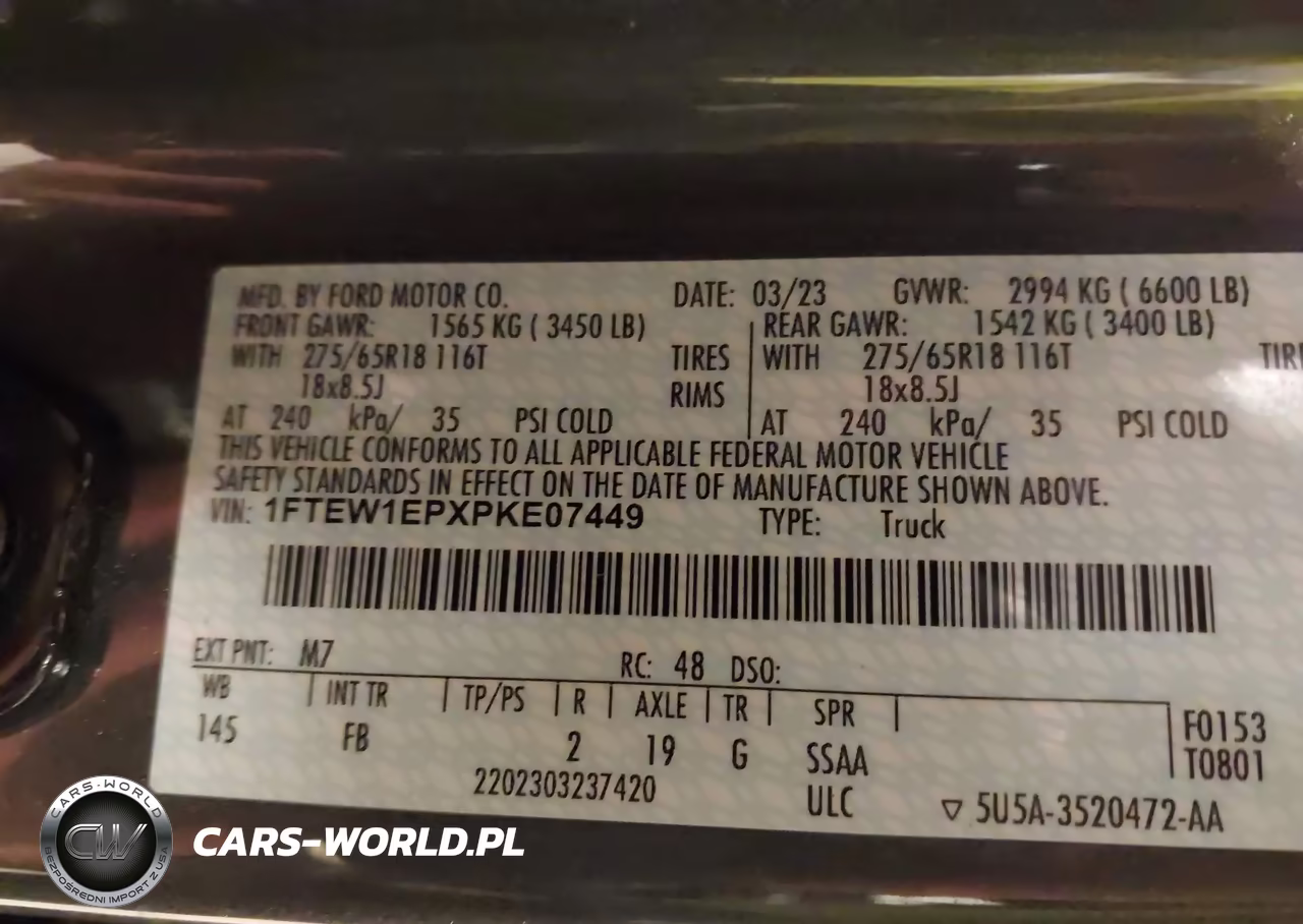 2023 Ford F-150 Xlt VIN:1FTEW1EPXPKE07449 - 9