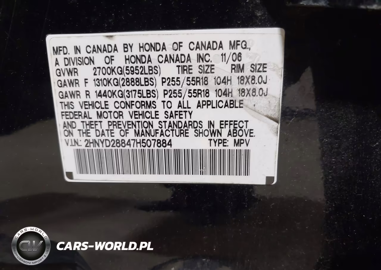 2007 Acura Mdx Sport Package VIN:2HNYD28847H507884 - 9