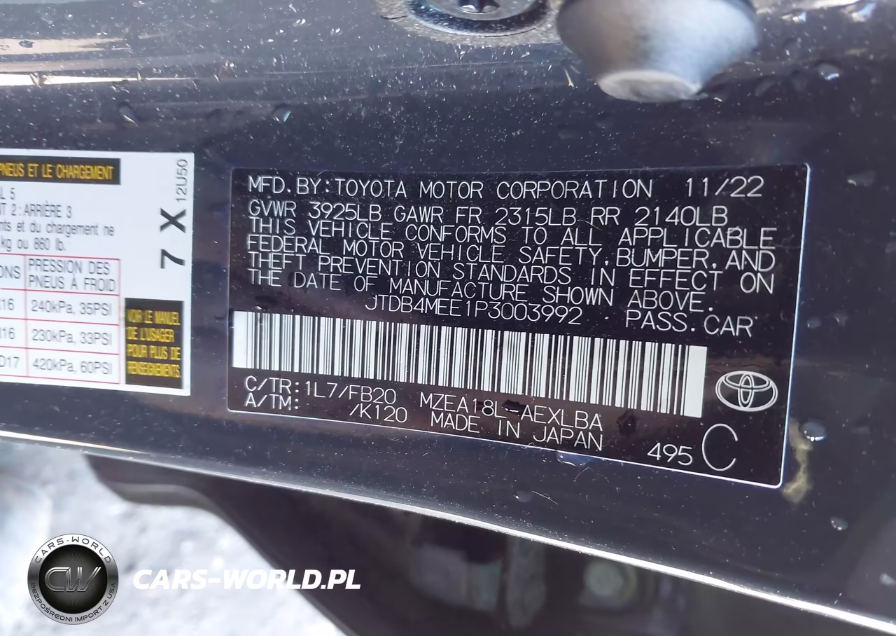 2023 Toyota Corolla Le VIN:JTDB4MEE1P3003992 - 9