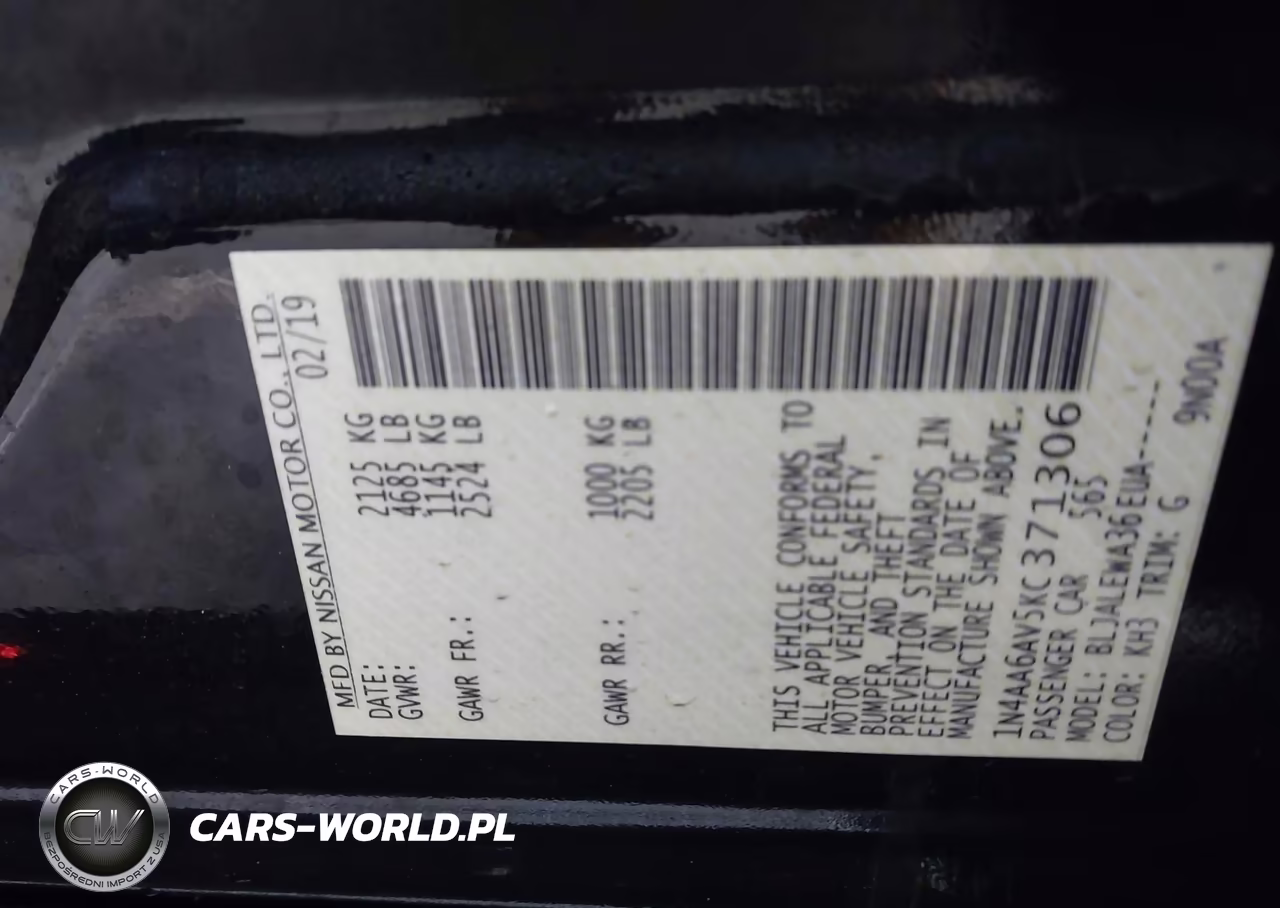 2019 Nissan Maxima 3.5 Sl VIN:1N4AA6AV5KC371306 - 9