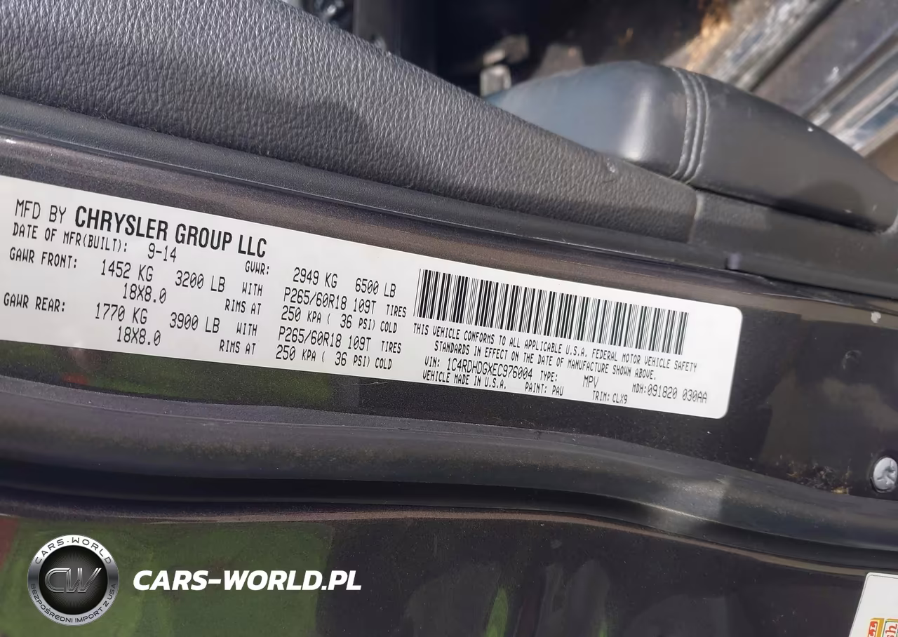 2014 Dodge Durango Limited VIN:1C4RDHDGXEC976004 - 9