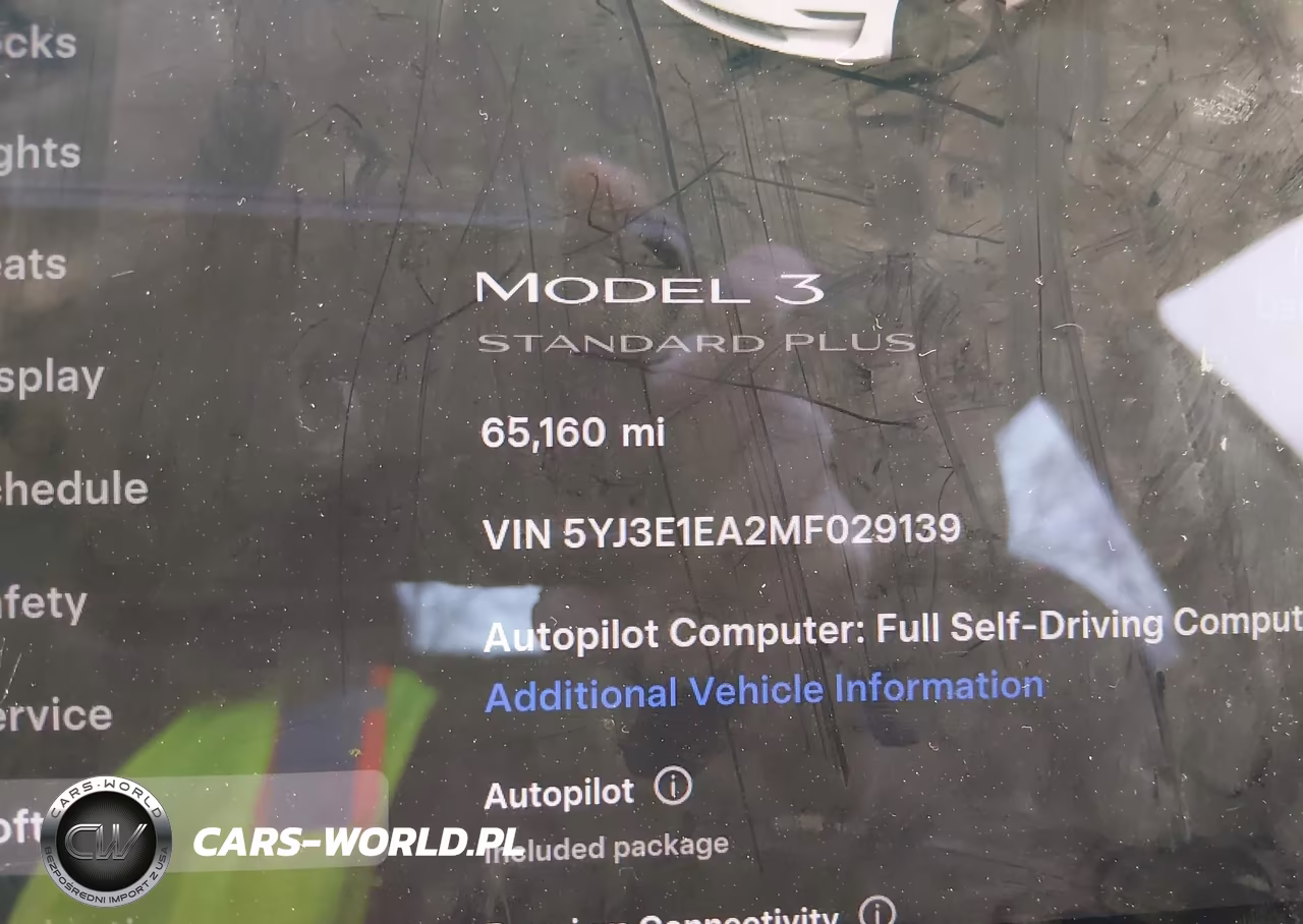 2021 Tesla Model 3 Standard Range Plus Rear-Wheel Drive VIN:5YJ3E1EA2MF029139 - 15
