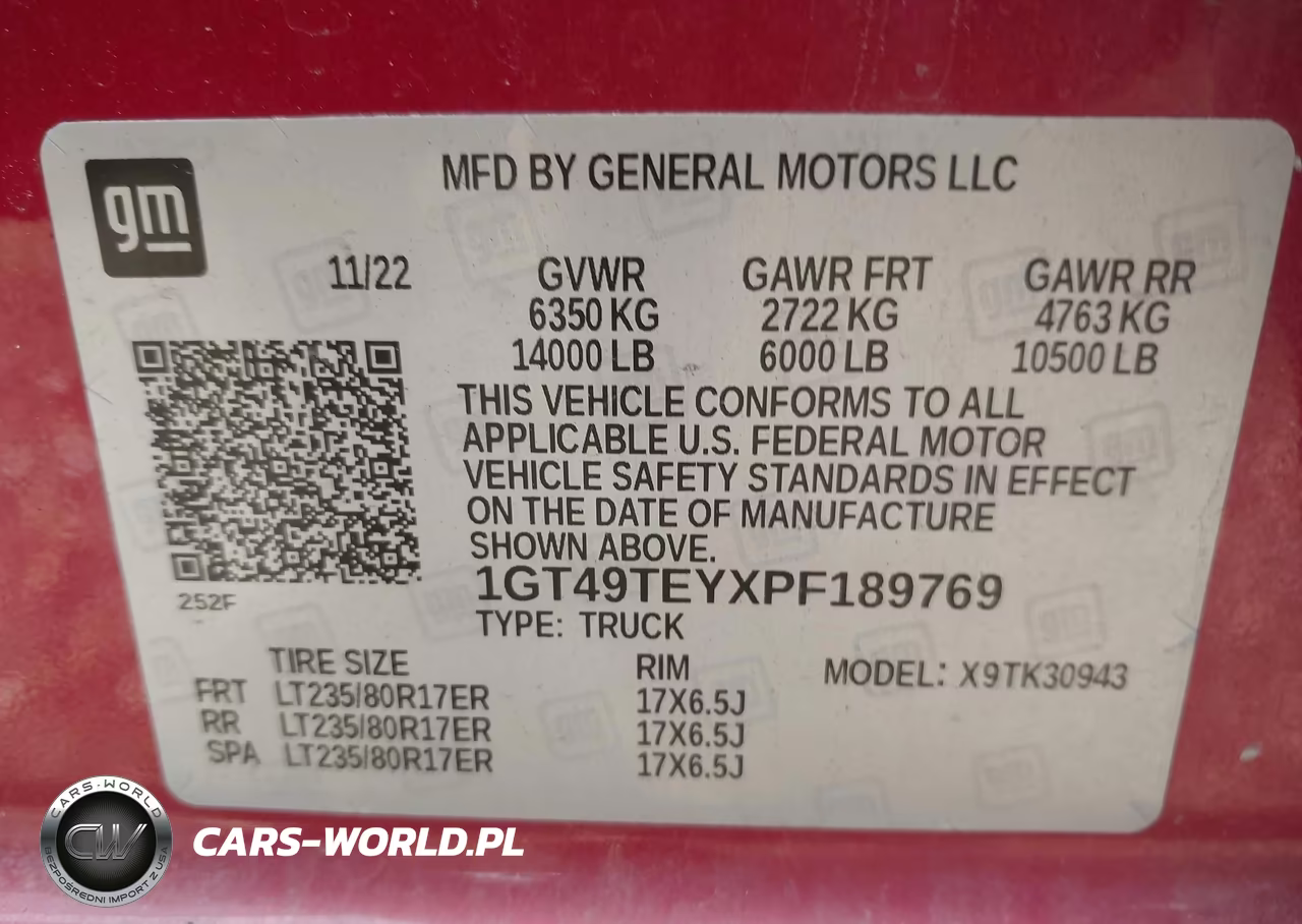 2023 GMC Sierra 3500Hd 4Wd Long Bed Sle VIN:1GT49TEYXPF189769 - 8