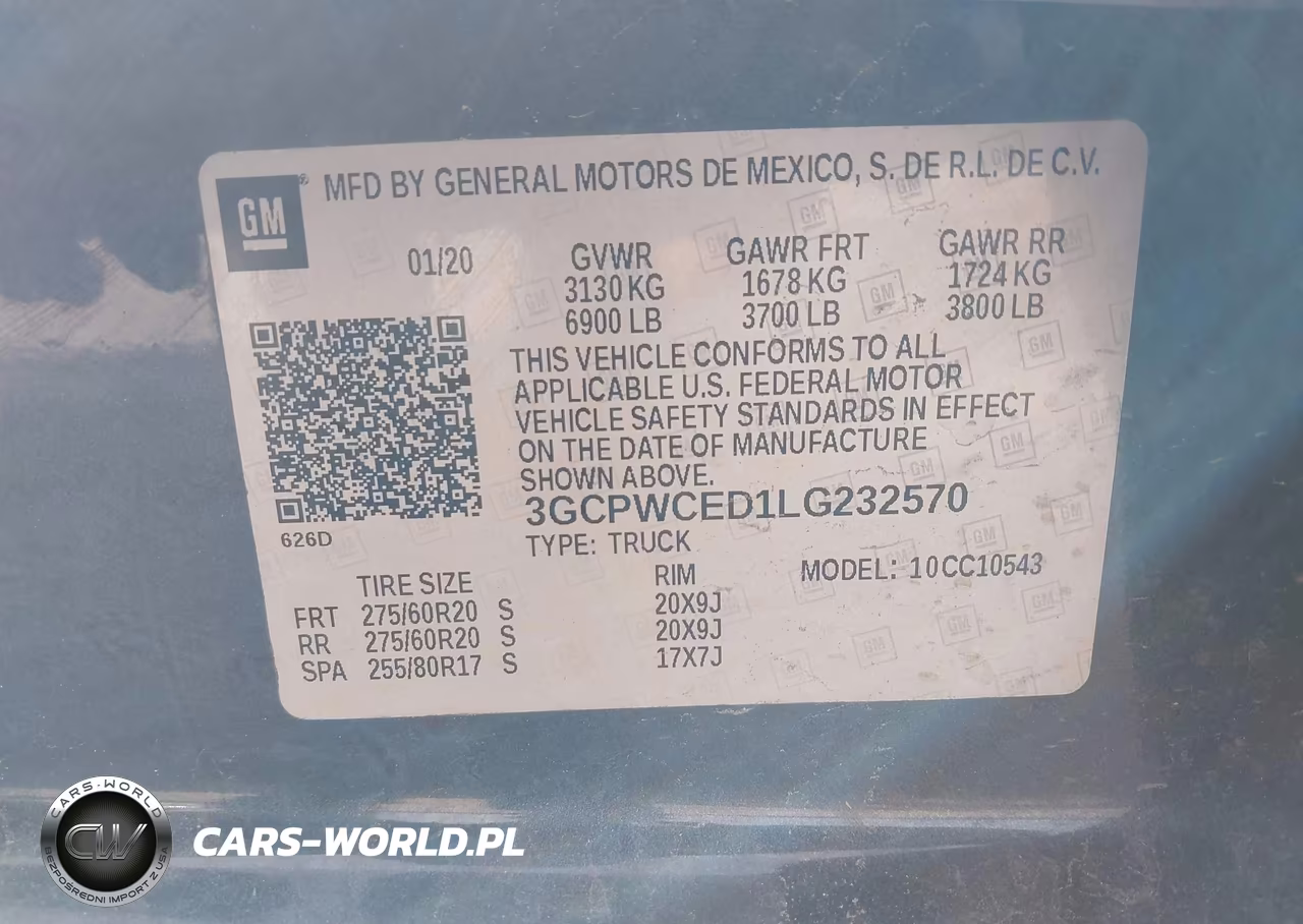 2020 Chevrolet Silverado 1500 2Wd Short Bed Lt VIN:3GCPWCED1LG232570 - 8