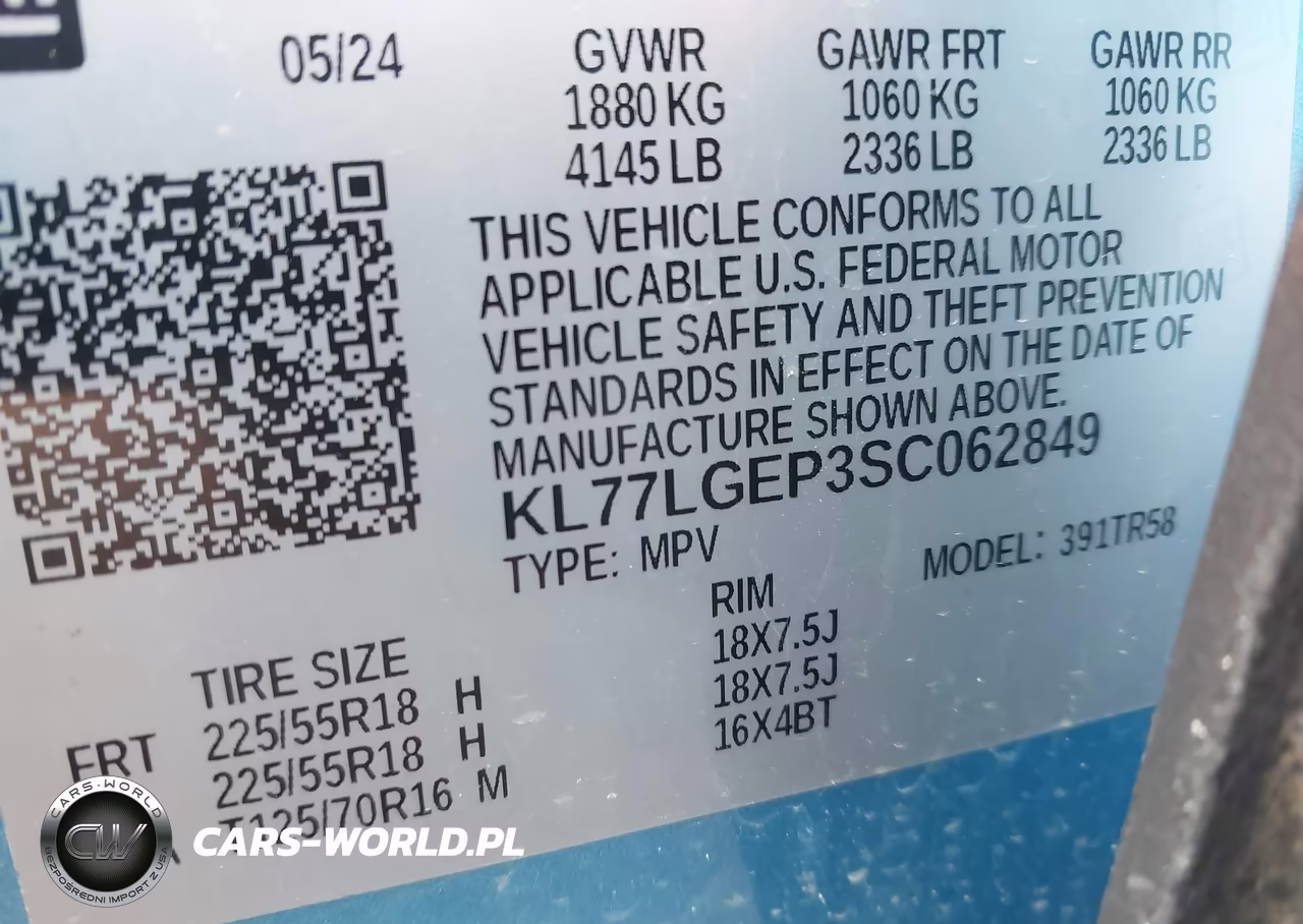 2025 Chevrolet Trax Fwd 1Rs VIN:KL77LGEP3SC062849 - 9