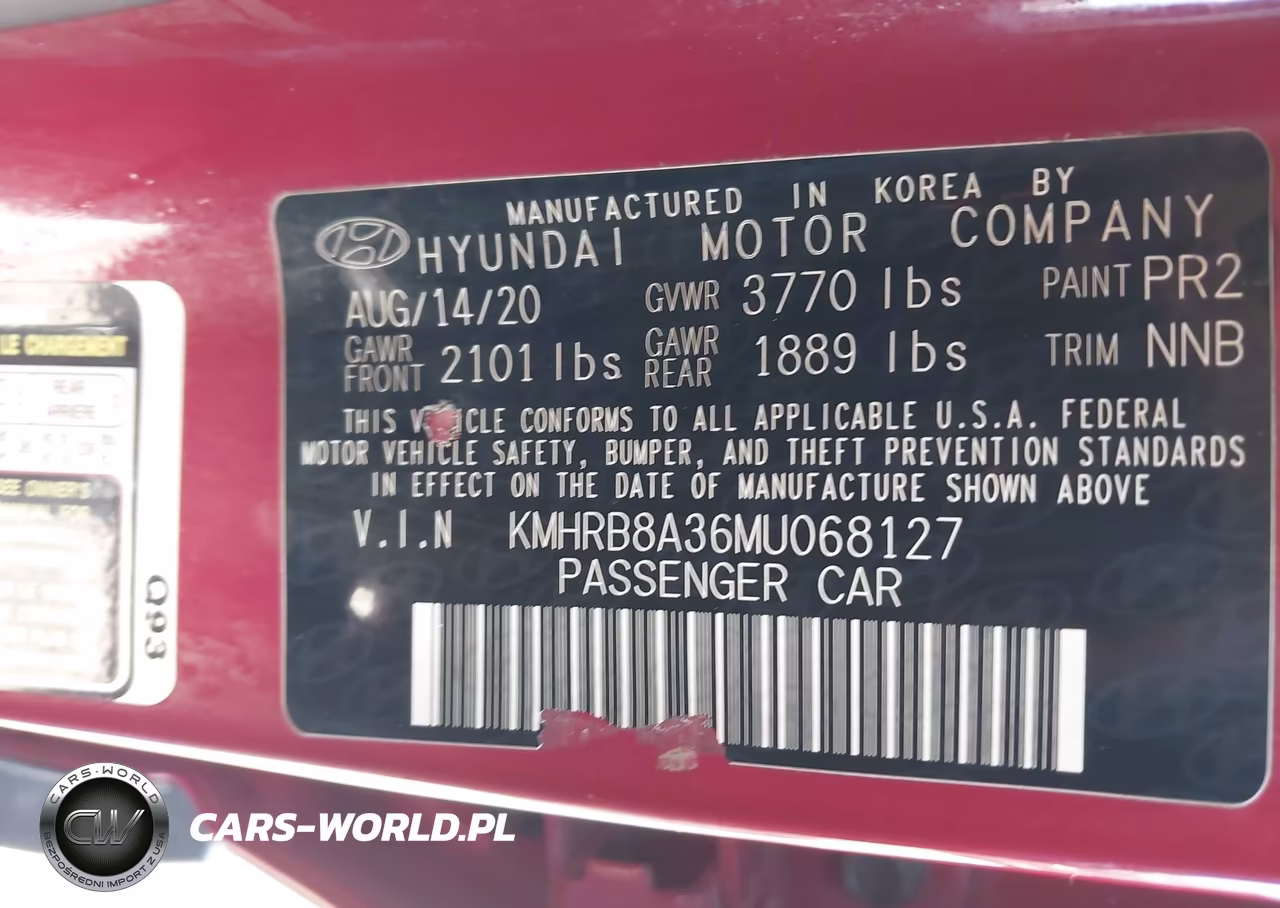 2021 Hyundai Venue Se VIN:KMHRB8A36MU068127 - 9