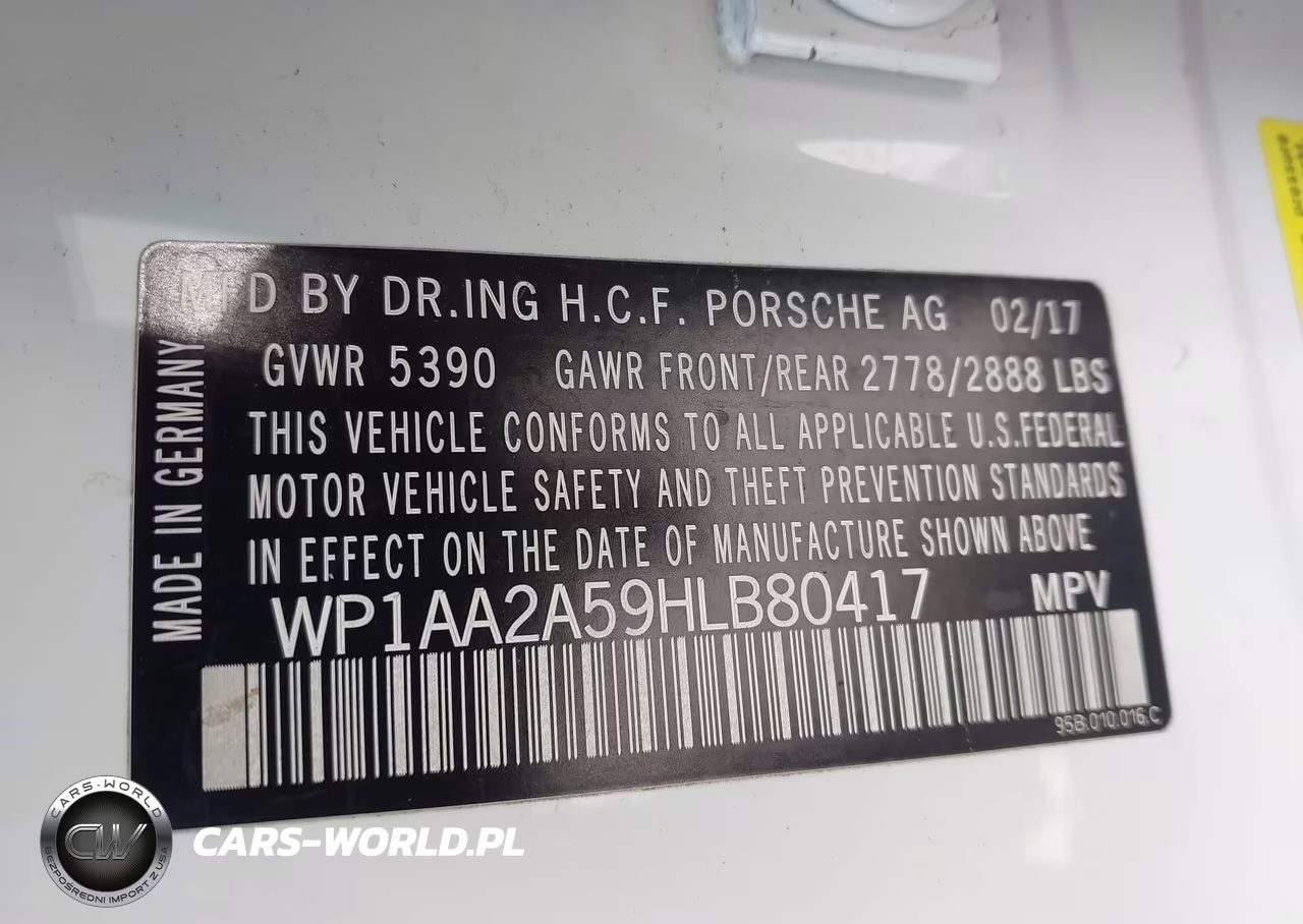 2017 Porsche Macan VIN:WP1AA2A59HLB80417 - 9