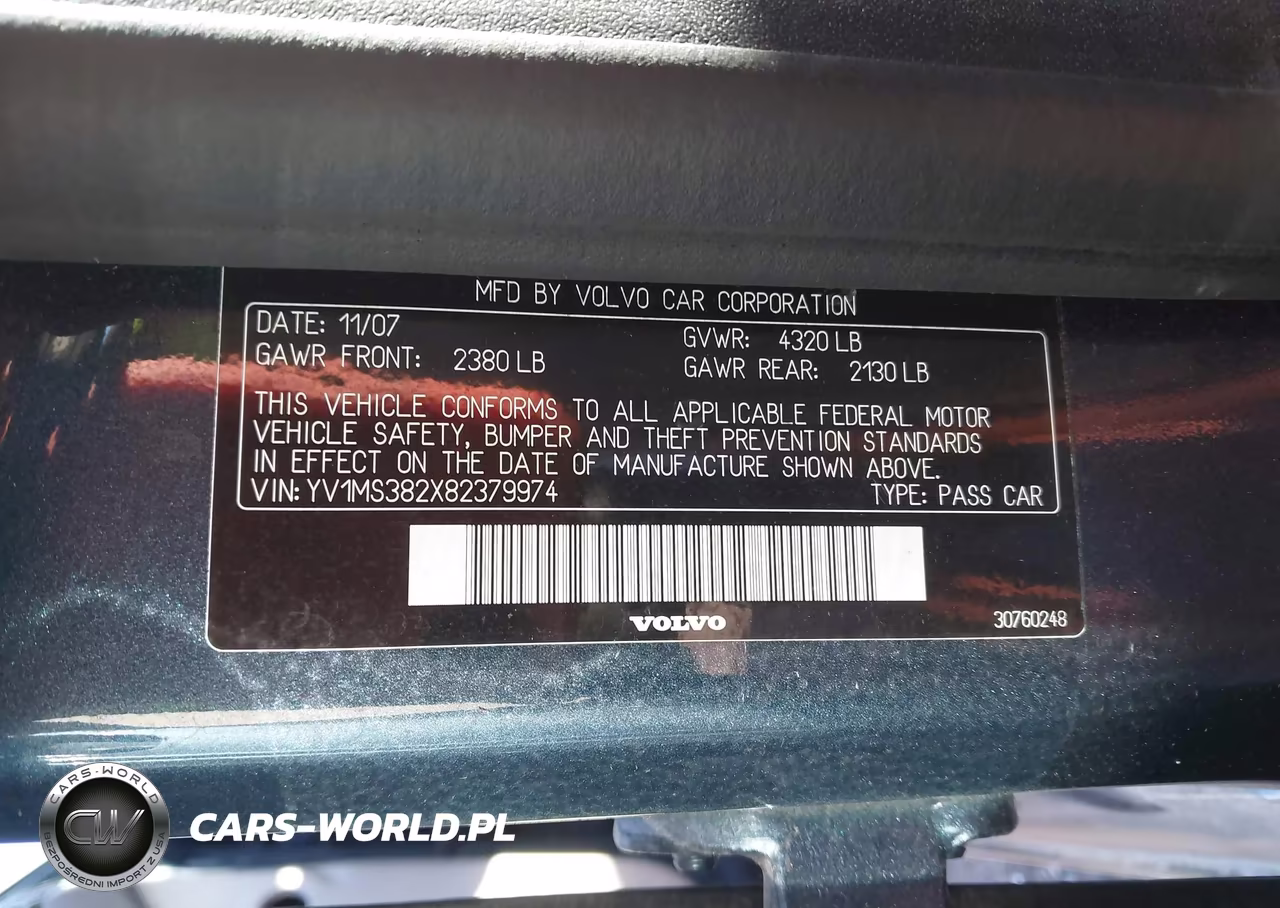2008 Volvo S40 2.4I VIN:YV1MS382X82379974 - 9