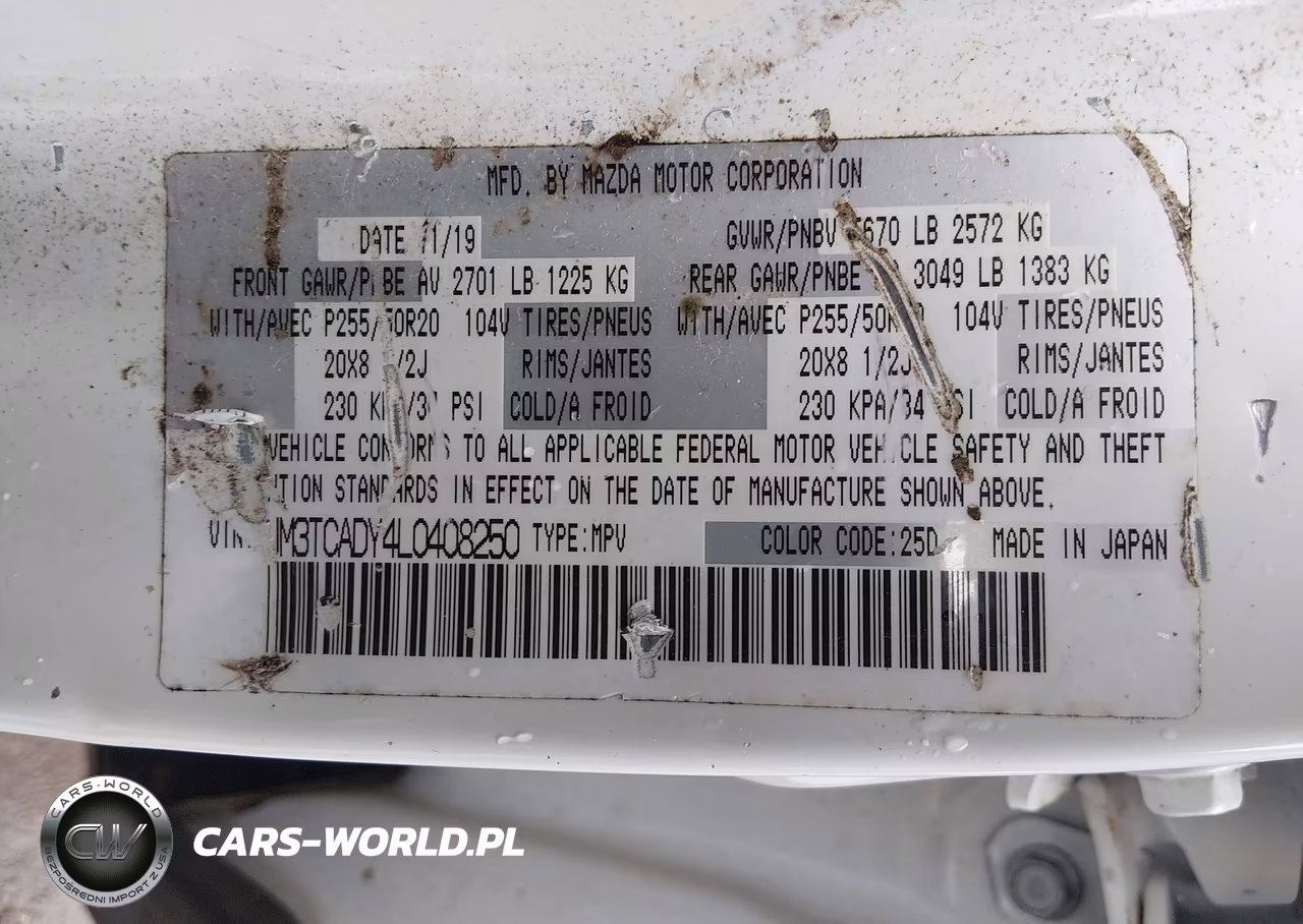 2020 Mazda Cx-9 Grand Touring VIN:JM3TCADY4L0408250 - 9