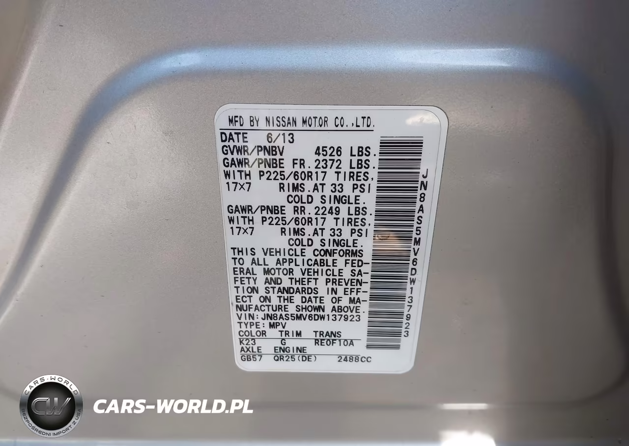 2013 Nissan Rogue Sv VIN:JN8AS5MV6DW137923 - 9