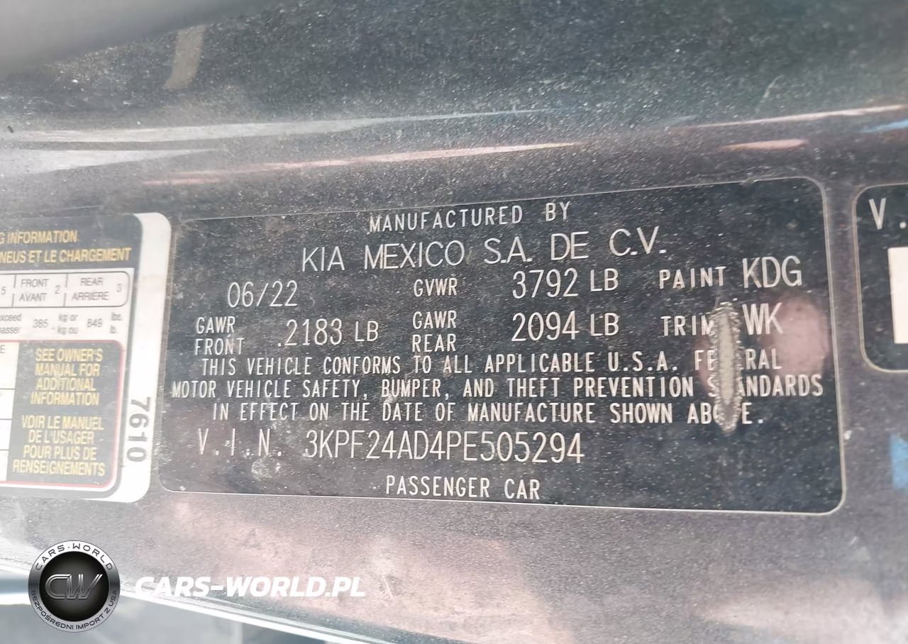 2023 Kia Forte Lxs VIN:3KPF24AD4PE505294 - 9