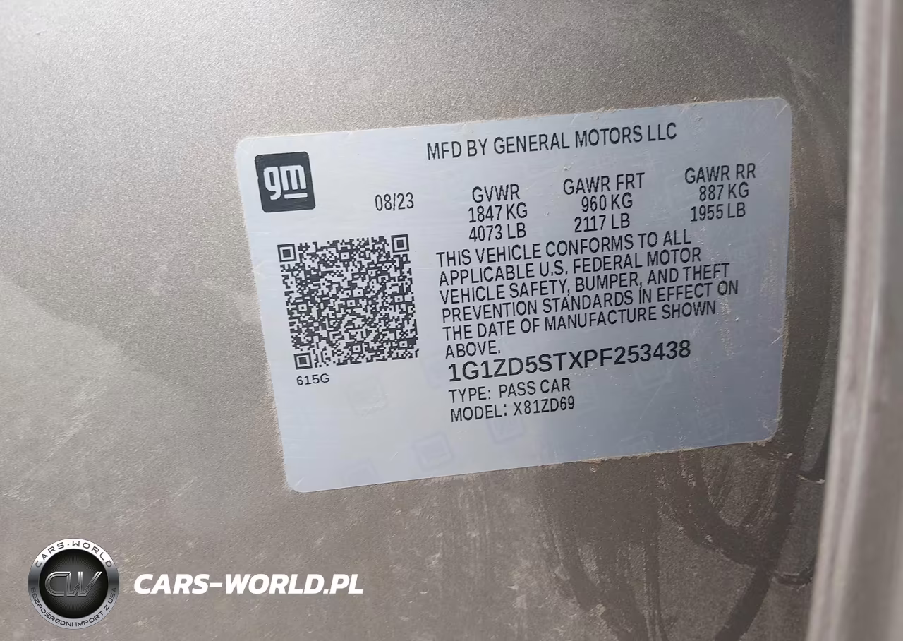 2023 Chevrolet Malibu Fwd 1Lt VIN:1G1ZD5STXPF253438 - 9