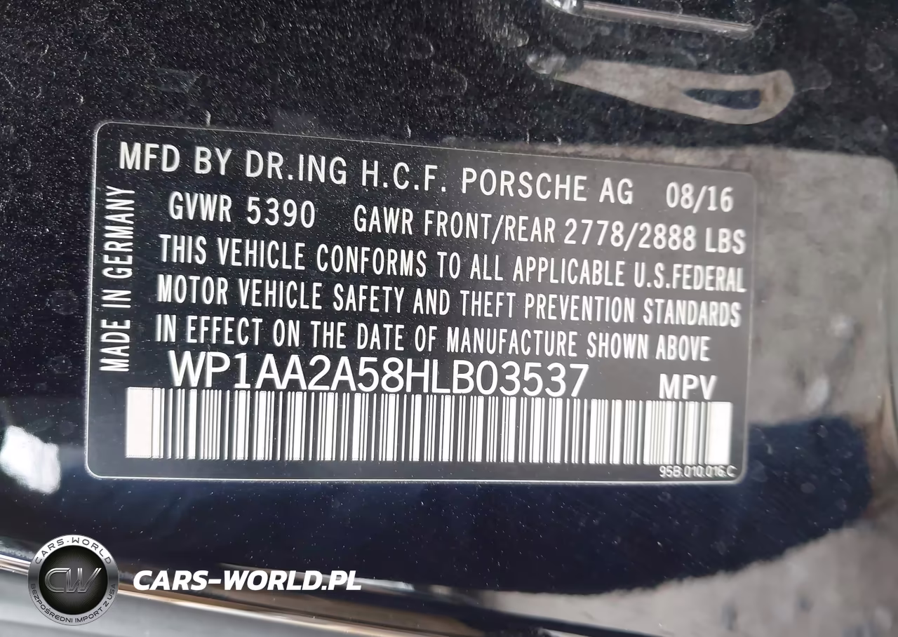 2017 Porsche Macan VIN:WP1AA2A58HLB03537 - 9