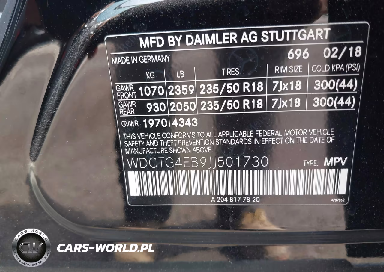 2018 Mercedes-Benz Gla 250 VIN:WDCTG4EB9JJ501730 - 9