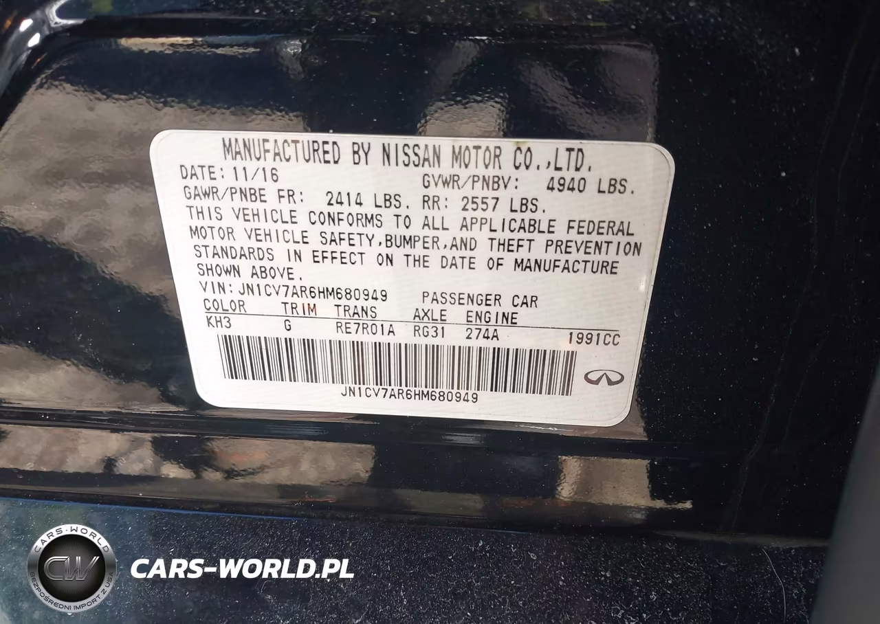 2017 Infiniti Q50 2.0T Premium VIN:JN1CV7AR6HM680949 - 9