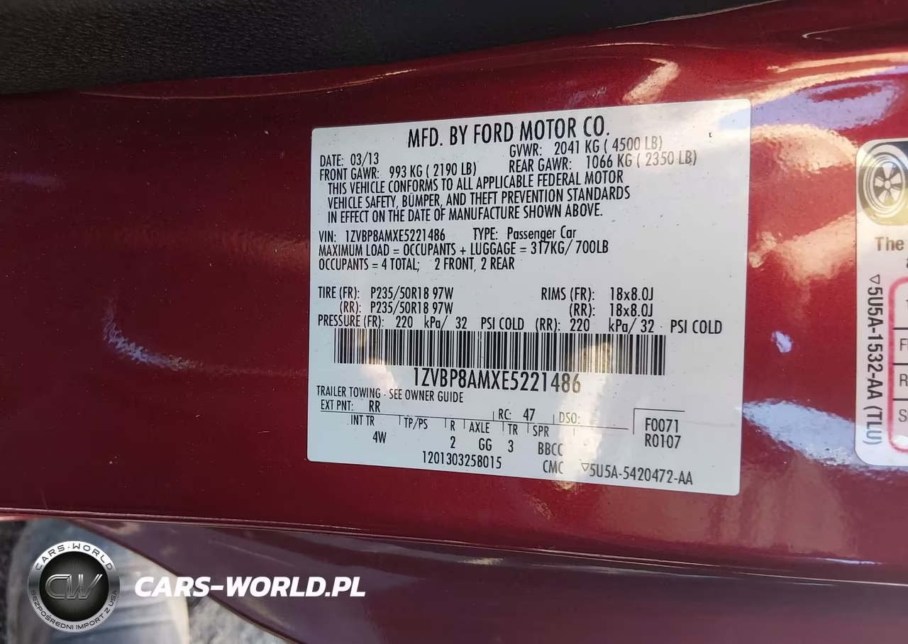 2014 Ford Mustang V6 Premium VIN:1ZVBP8AMXE5221486 - 9