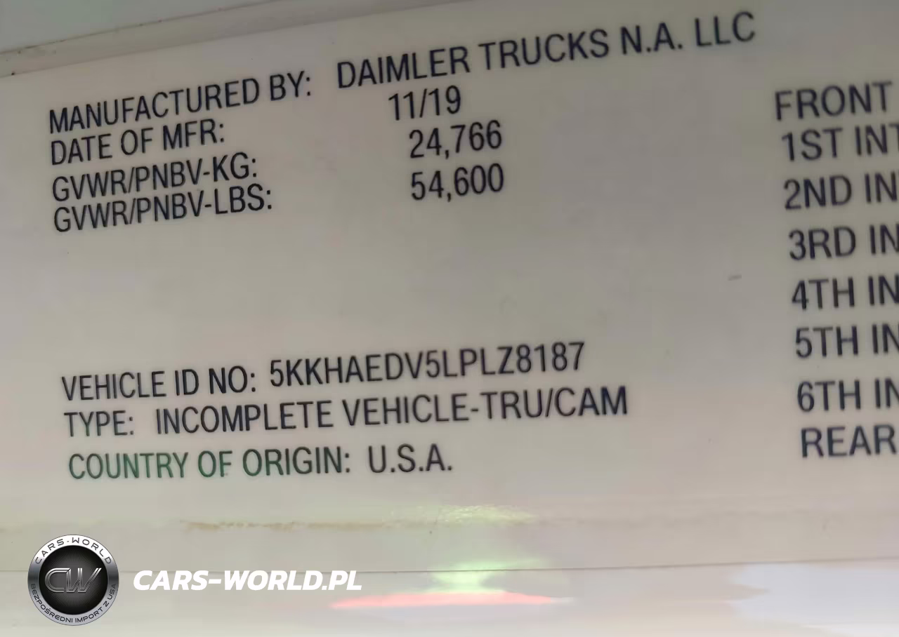 2020 Western Star 4900 Ex VIN:5KKHAEDV5LPLZ8187 - 9