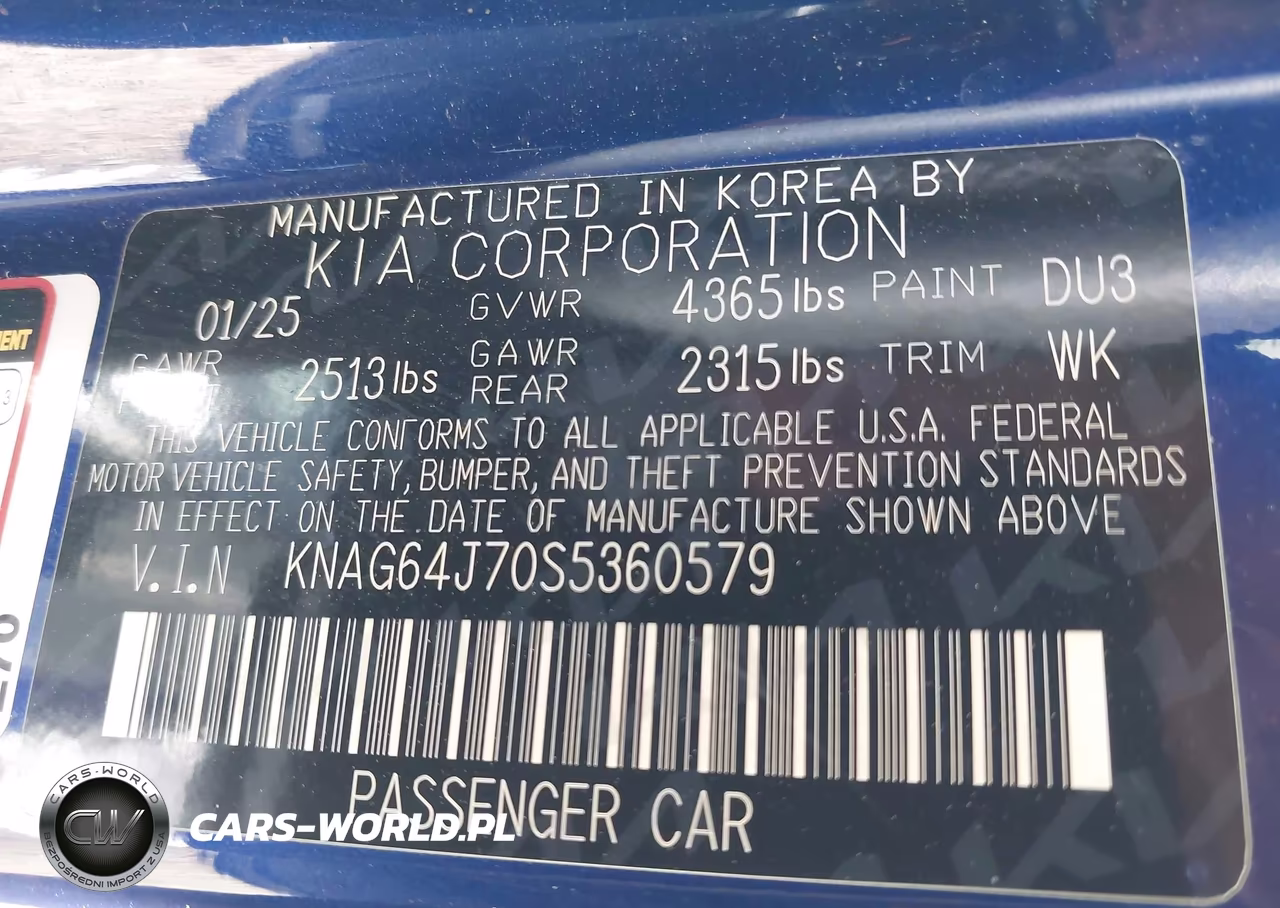 2025 Kia K5 Gt-Line VIN:KNAG64J70S5360579 - 9