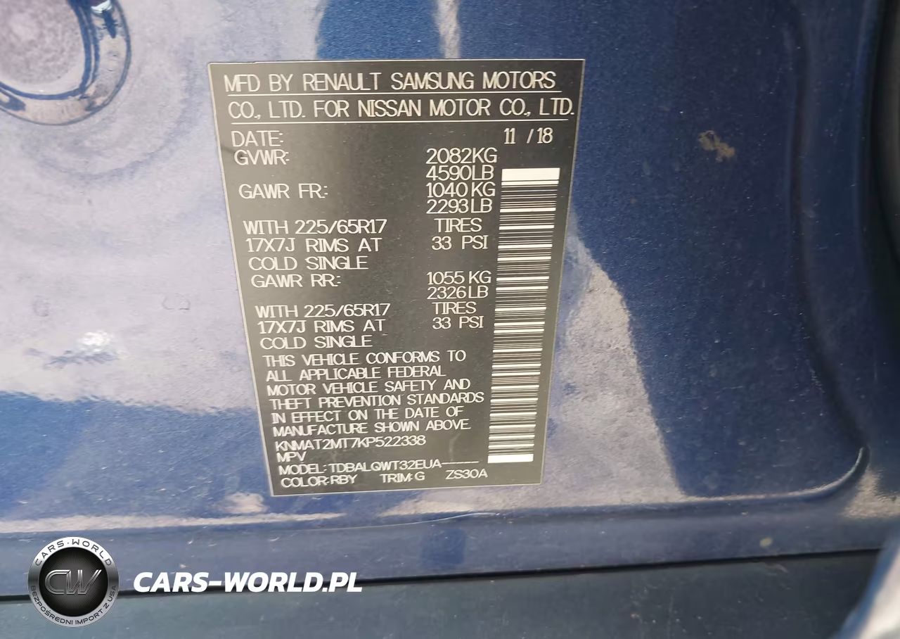 2019 Nissan Rogue Sv VIN:KNMAT2MT7KP522338 - 9
