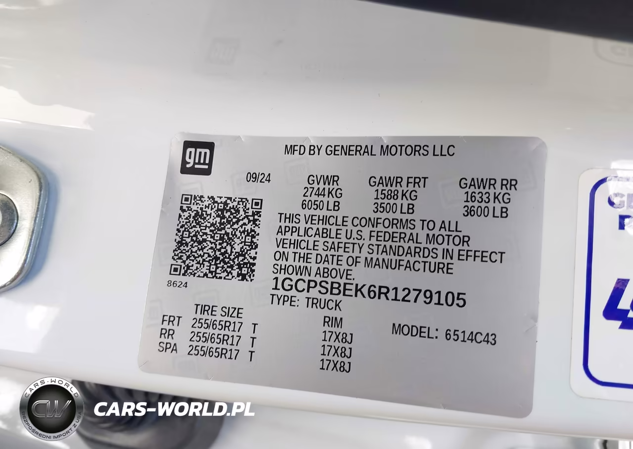 2024 Chevrolet Colorado 2Wd Wt VIN:1GCPSBEK6R1279105 - 9