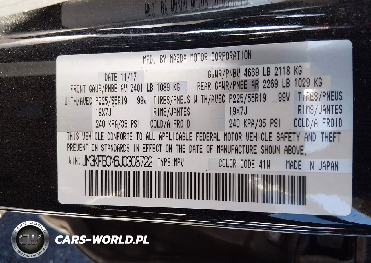 2018 Mazda Cx-5 Touring VIN:JM3KFBCM6J0308722 - 9