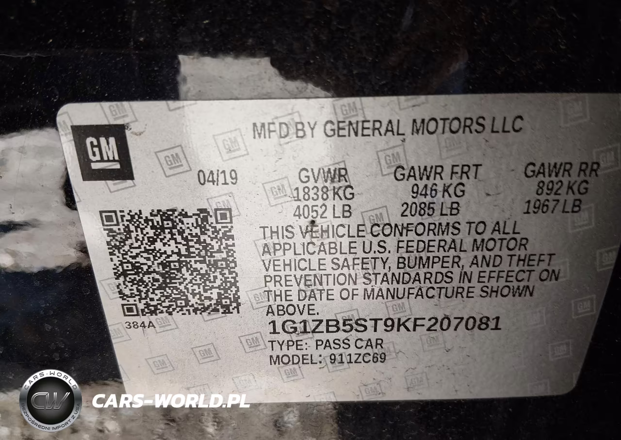 2019 Chevrolet Malibu 1Ls VIN:1G1ZB5ST9KF207081 - 9