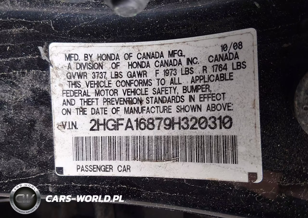 2009 Honda Civic Ex VIN:2HGFA16879H320310 - 9