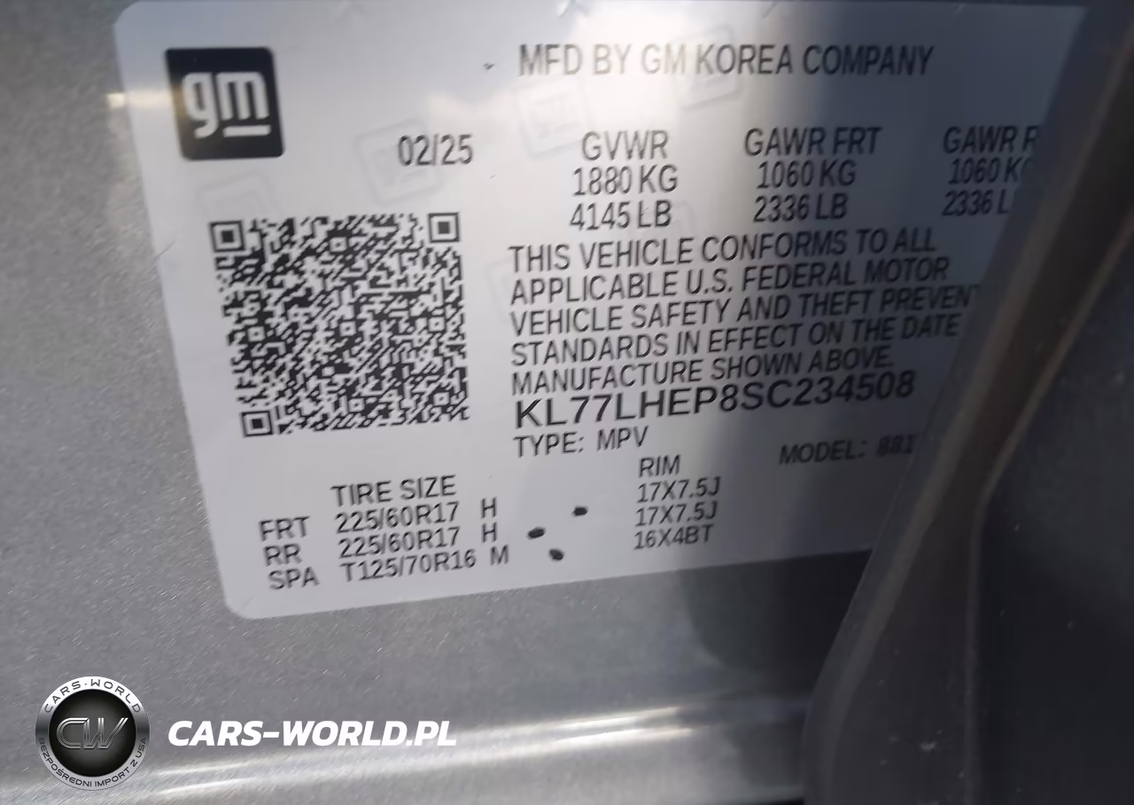 2025 Chevrolet Trax Fwd Lt VIN:KL77LHEP8SC234508 - 9
