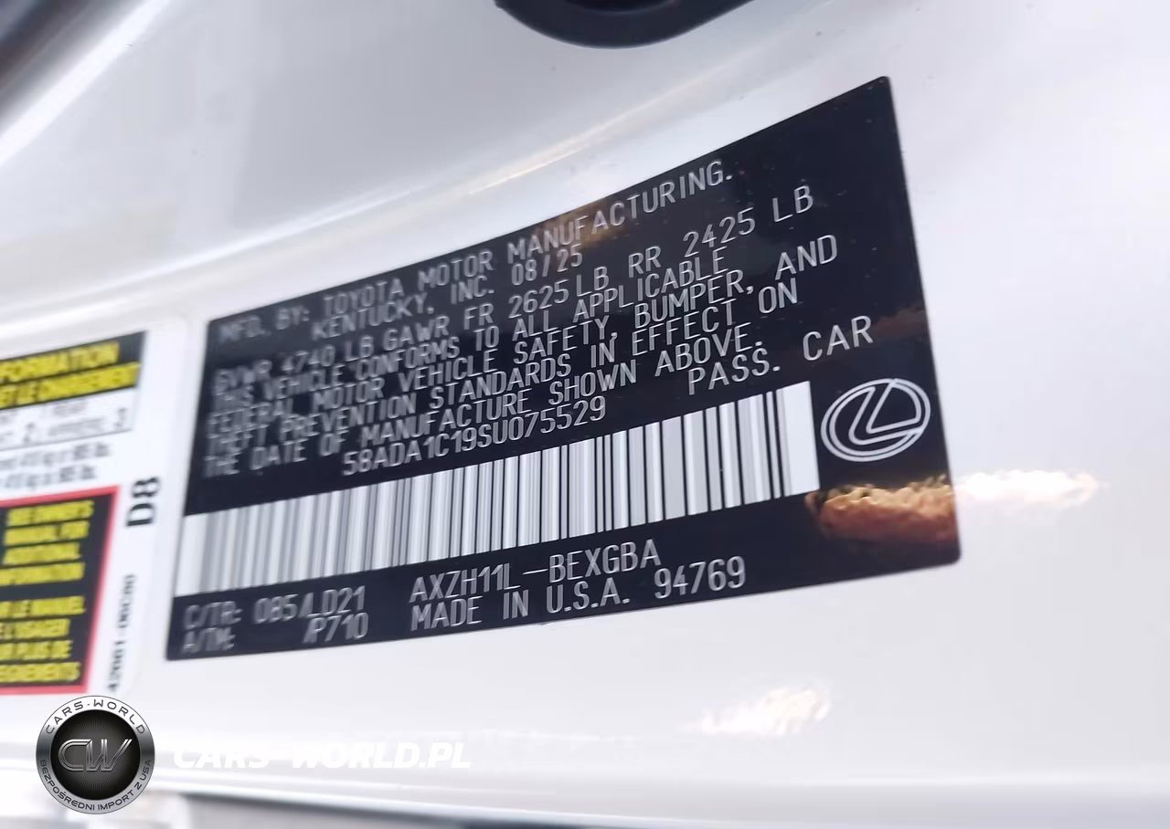 2025 Lexus Es 300H VIN:58ADA1C19SU075529 - 9