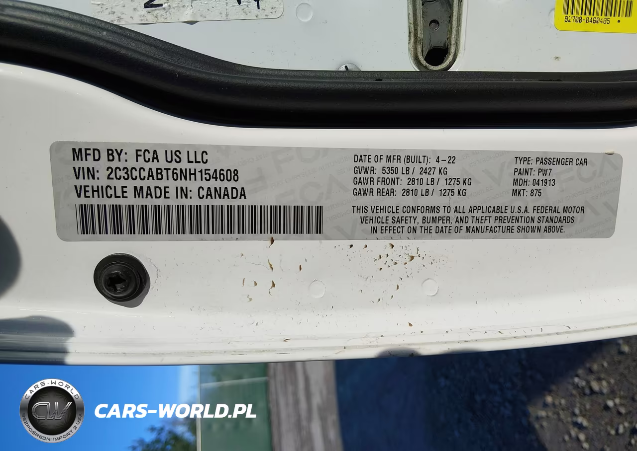 2022 Chrysler 300 S VIN:2C3CCABT6NH154608 - 9