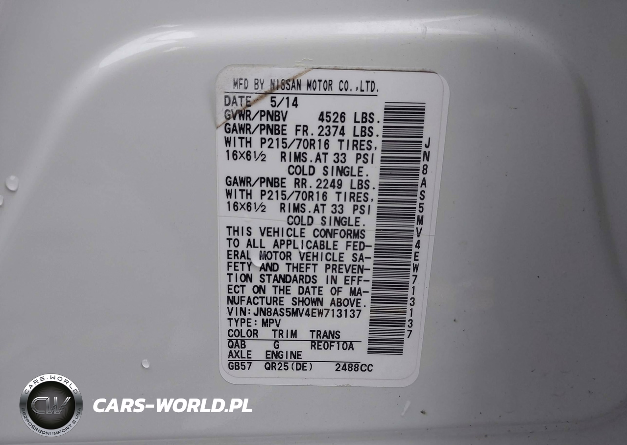 2014 Nissan Rogue Select S VIN:JN8AS5MV4EW713137 - 9