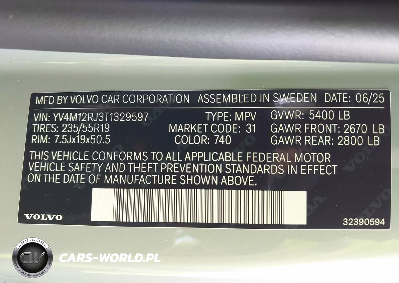 2026 Volvo Xc60 B5 Core VIN:YV4M12RJ3T1329597 - 9