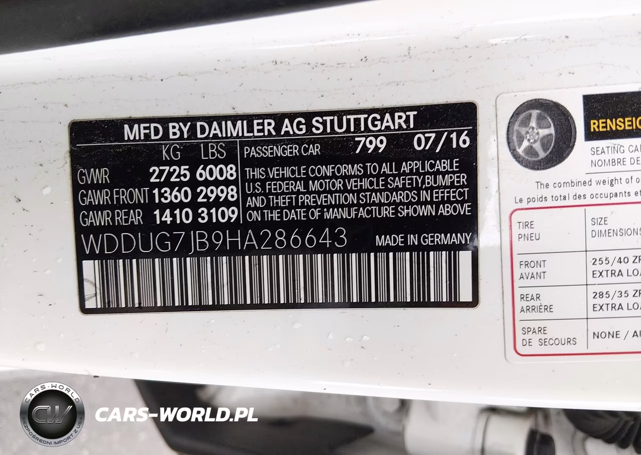 2017 Mercedes-Benz Amg S 63 4Matic VIN:WDDUG7JB9HA286643 - 9