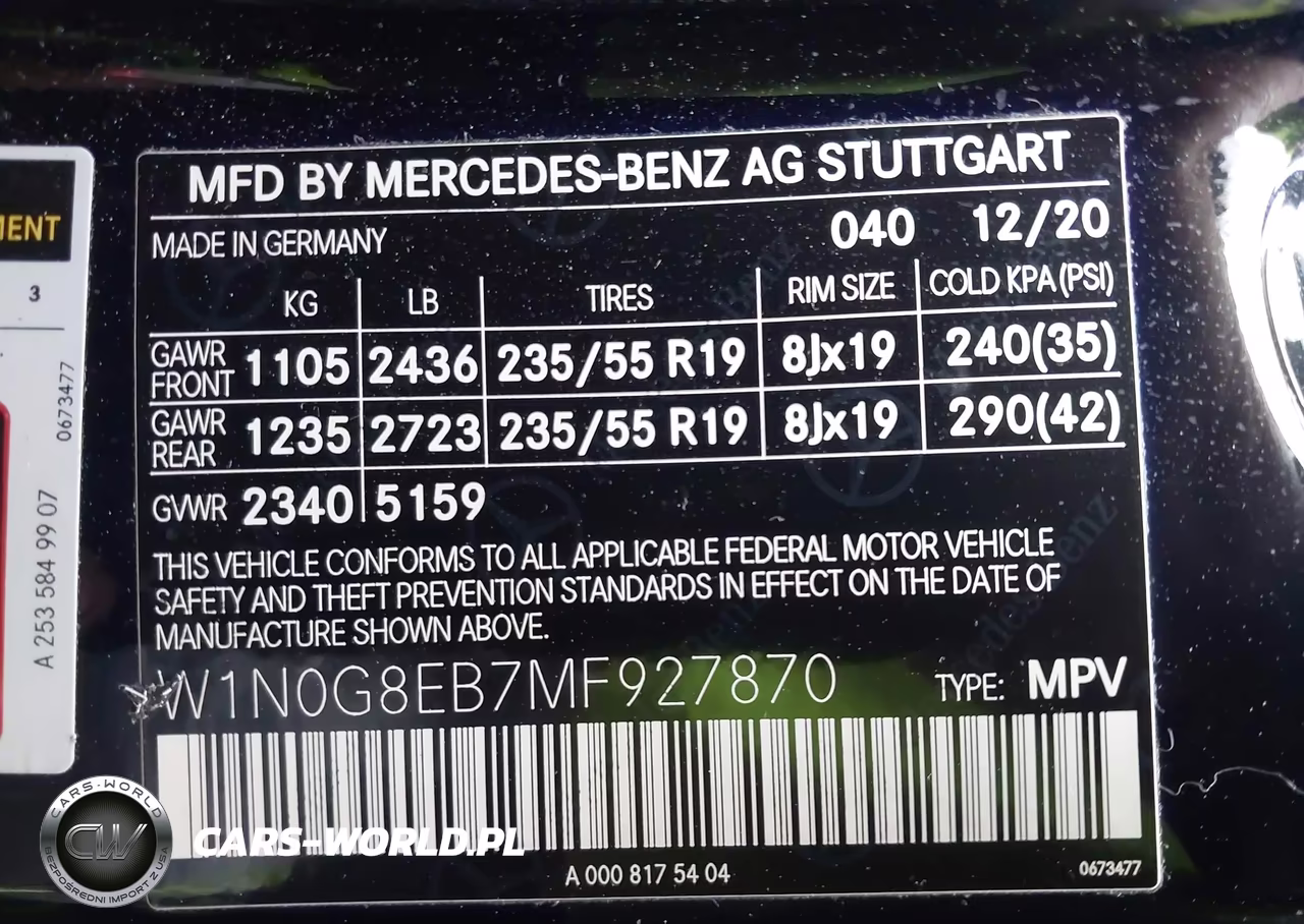 2021 Mercedes-Benz Glc 300 4Matic Suv VIN:W1N0G8EB7MF927870 - 9
