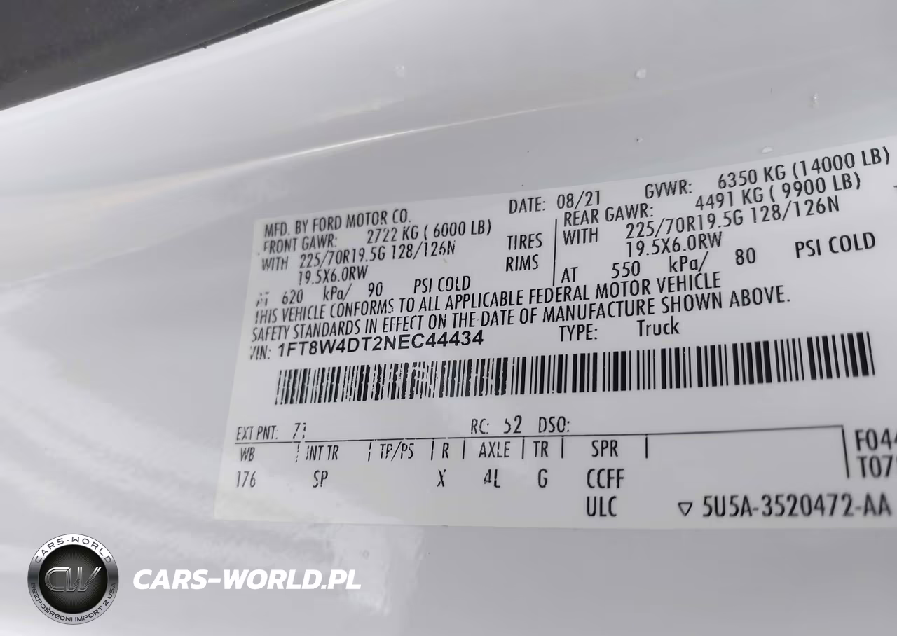 2022 Ford F-450 King Ranch VIN:1FT8W4DT2NEC44434 - 8
