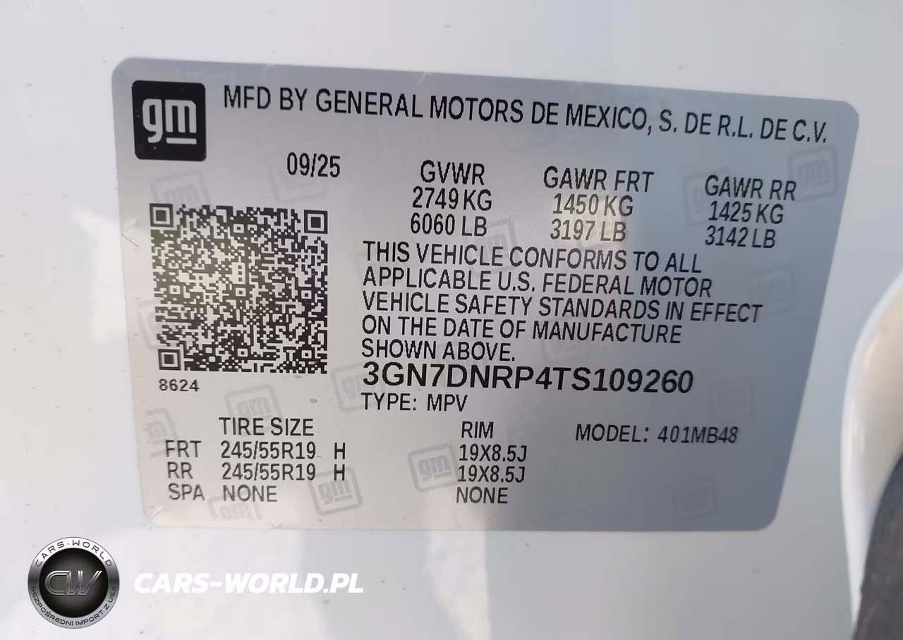 2026 Chevrolet Equinox Ev Lt 2, Fwd VIN:3GN7DNRP4TS109260 - 9