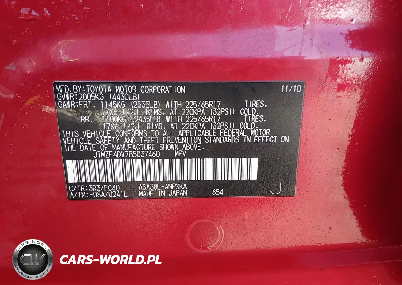 2011 Toyota Rav4 VIN:JTMZF4DV7B5037460 - 9