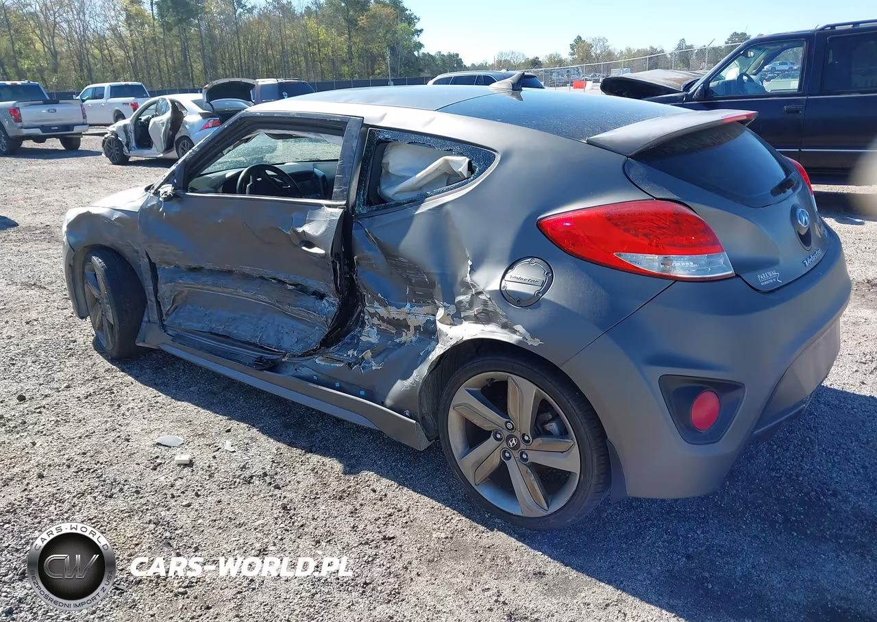 2015 Hyundai Veloster Turbo VIN:KMHTC6AE4FU243079 - 3