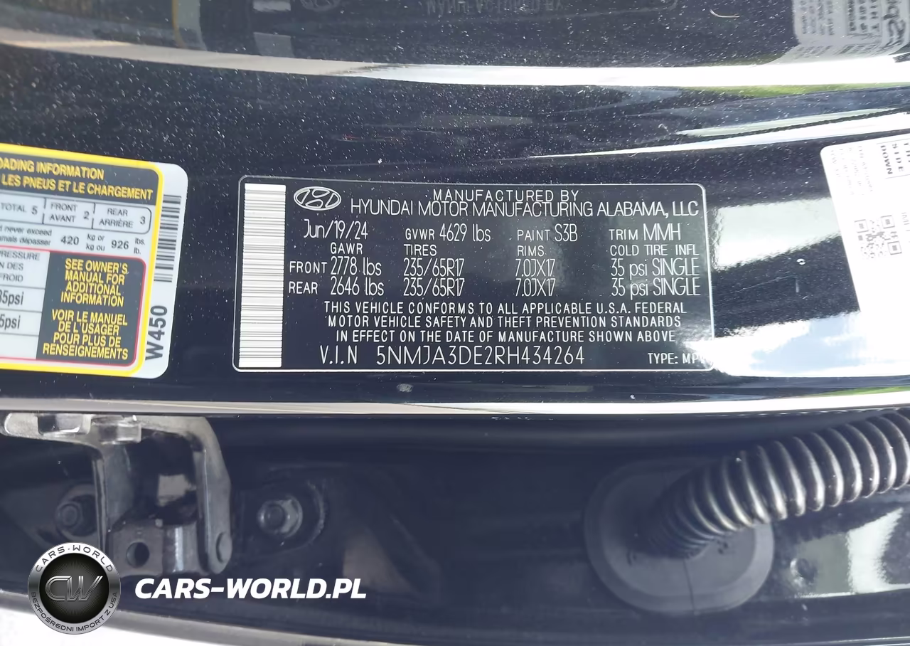2024 Hyundai Tucson Se VIN:5NMJA3DE2RH434264 - 9