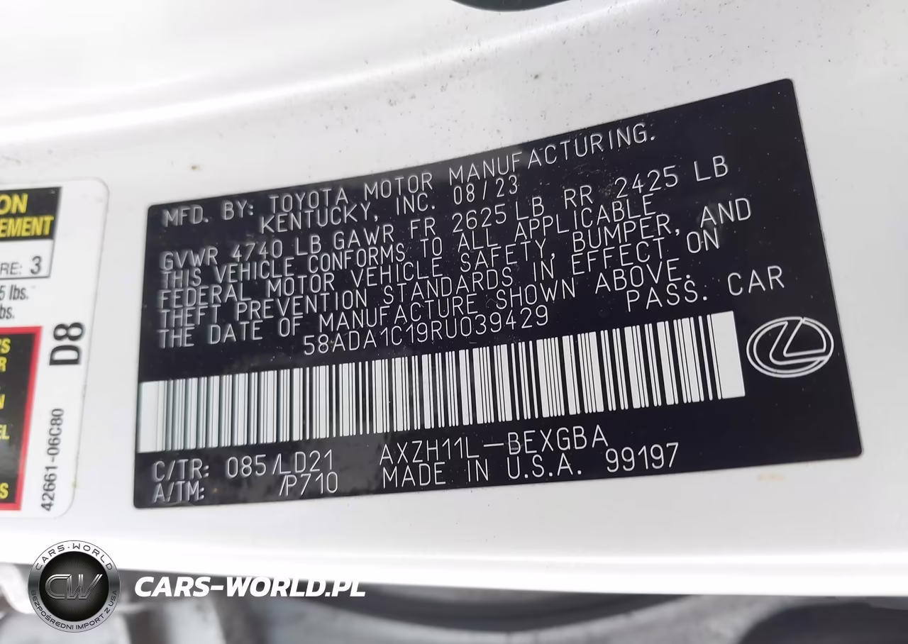 2024 Lexus Es 300H VIN:58ADA1C19RU039429 - 9