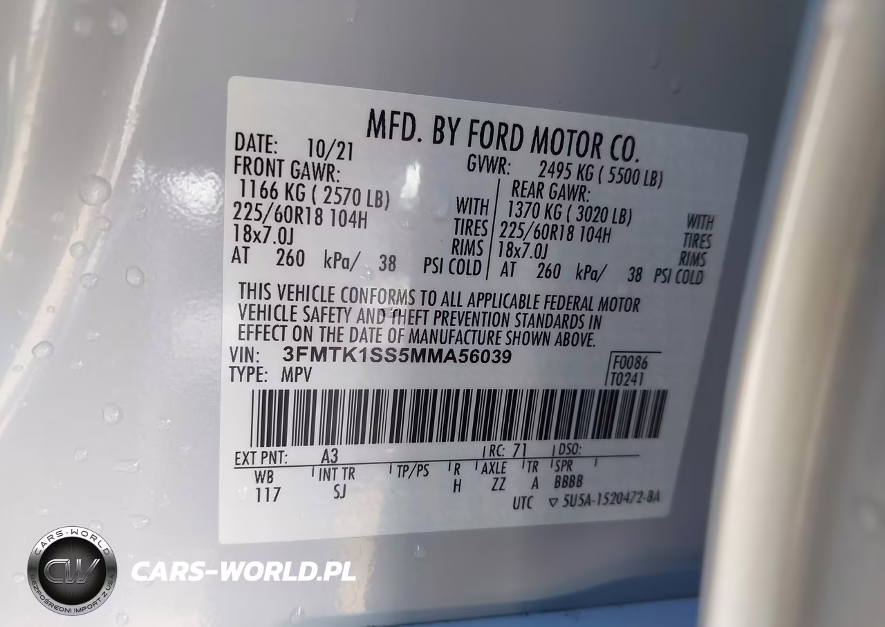 2021 Ford Mustang Mach-E Select VIN:3FMTK1SS5MMA56039 - 9