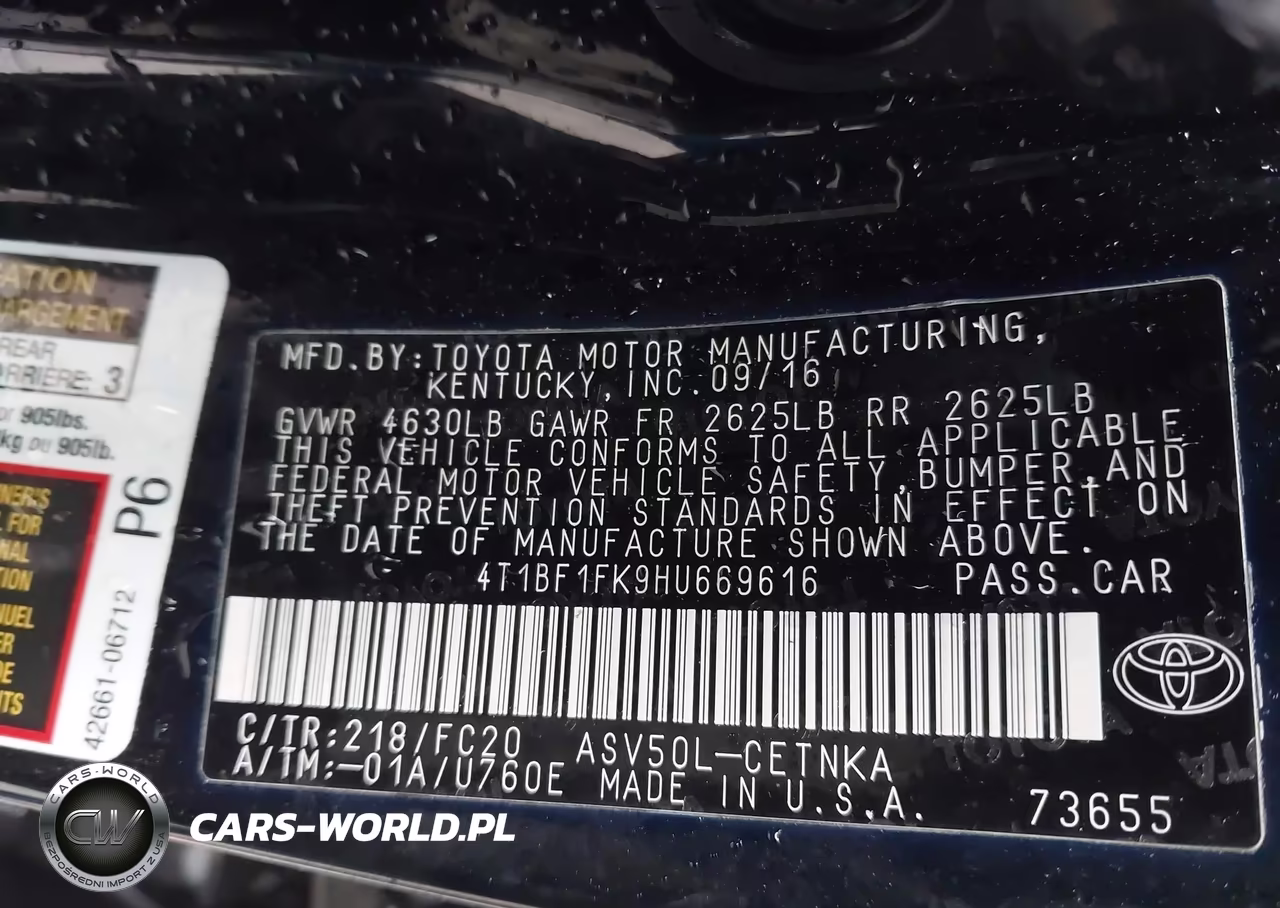2017 Toyota Camry Le VIN:4T1BF1FK9HU669616 - 9