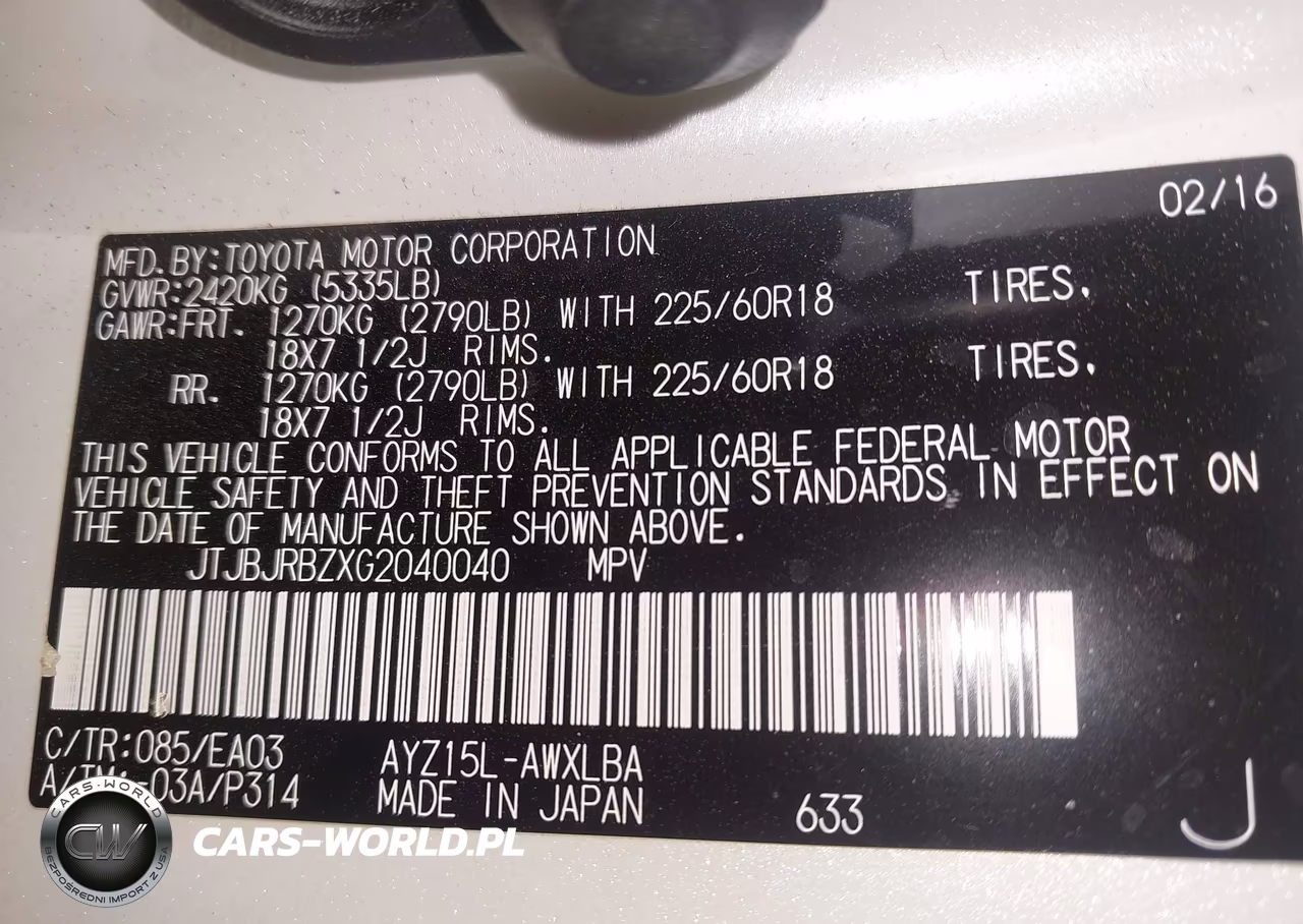 2016 Lexus Nx 300H VIN:JTJBJRBZXG2040040 - 9