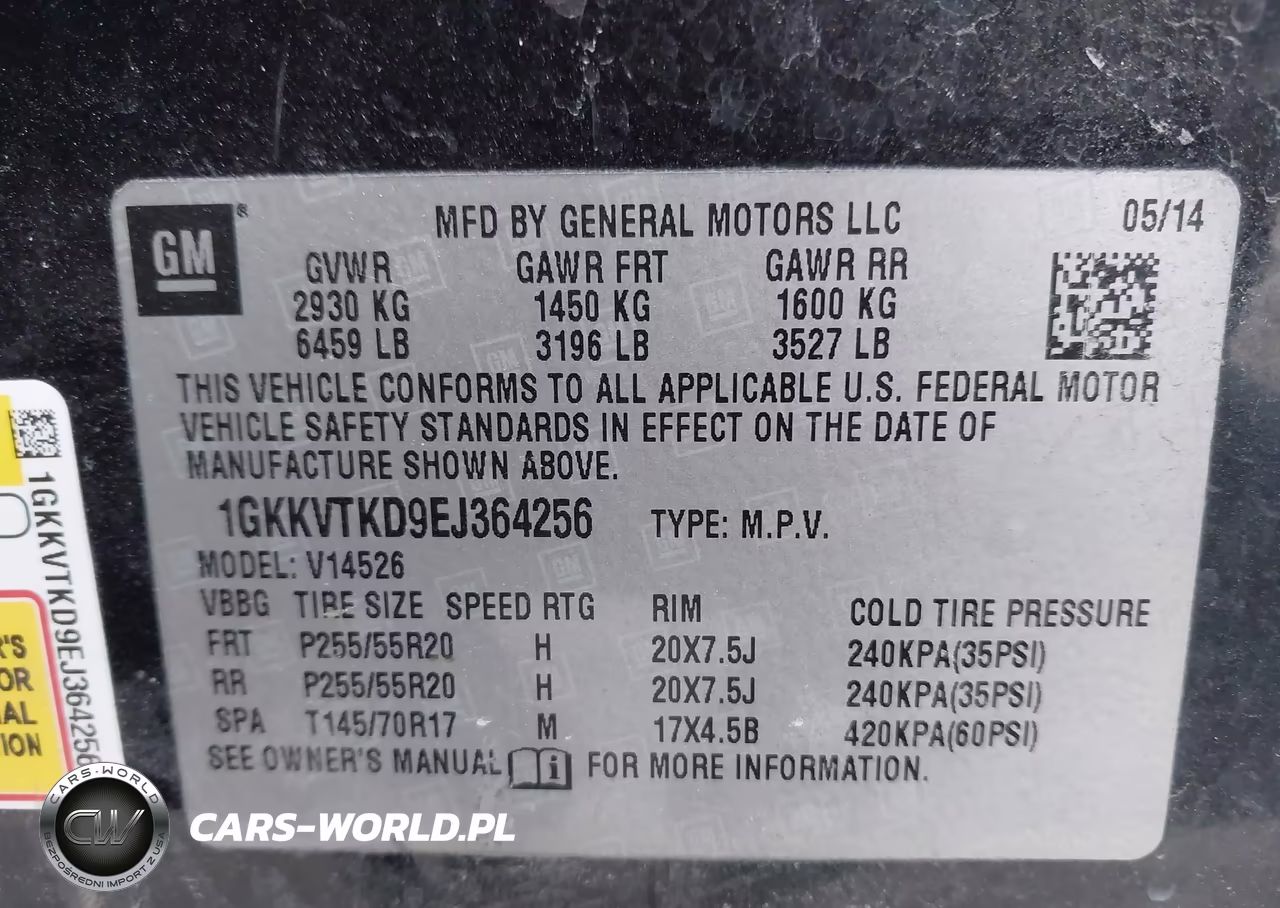 2014 GMC Acadia Denali VIN:1GKKVTKD9EJ364256 - 9