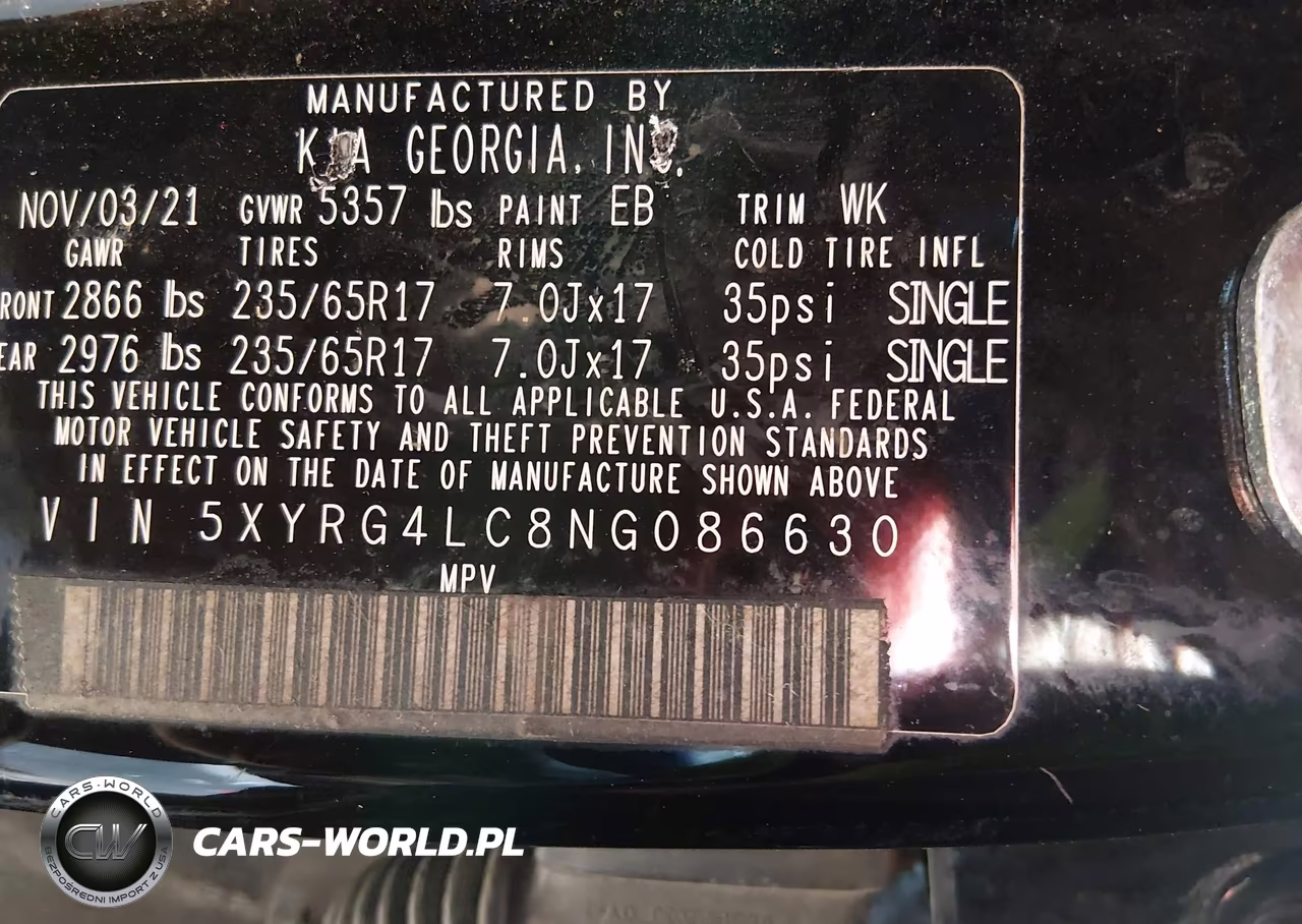 2022 Kia Sorento Lx VIN:5XYRG4LC8NG086630 - 9